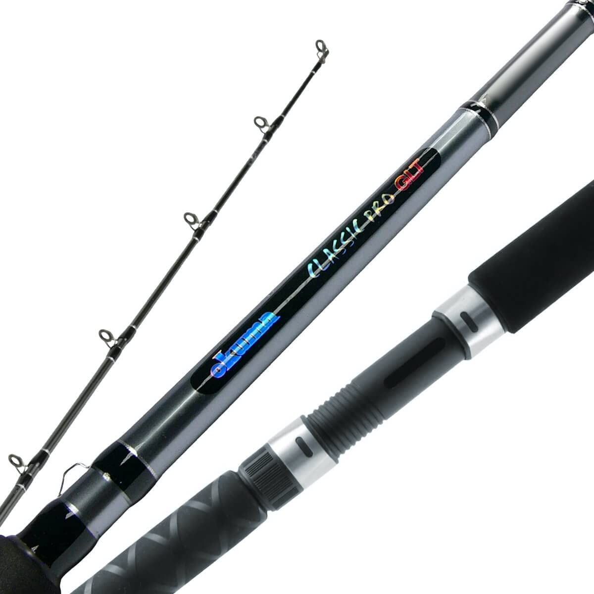 Fishing Rod Salmon 8 6 Medium Heavy 12-25LB Gloss Black Okuma Classic 8-Feet