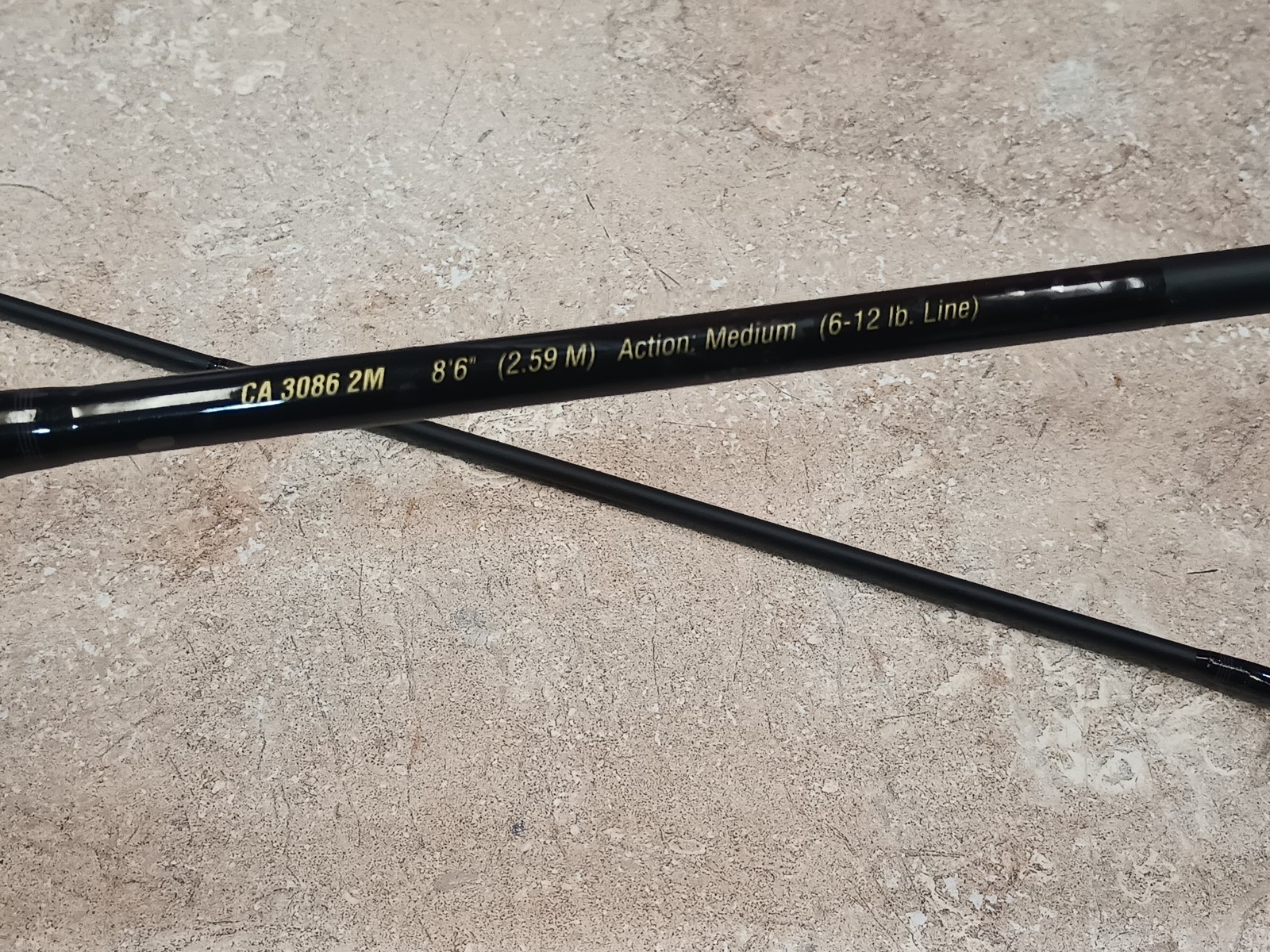Shakespeare Intrepid Titanium IM7 Graphite CA 3086 2M 8’ 6” Medium 2-pc Spin Rod