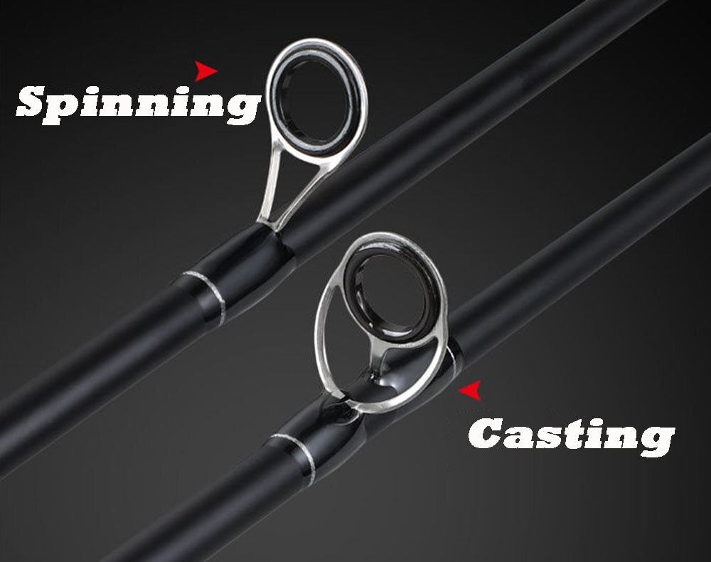 Carbon Fiber Fishing Rods 1.65m 1.8m Spinning/Casting Fishing Pole Fast Action