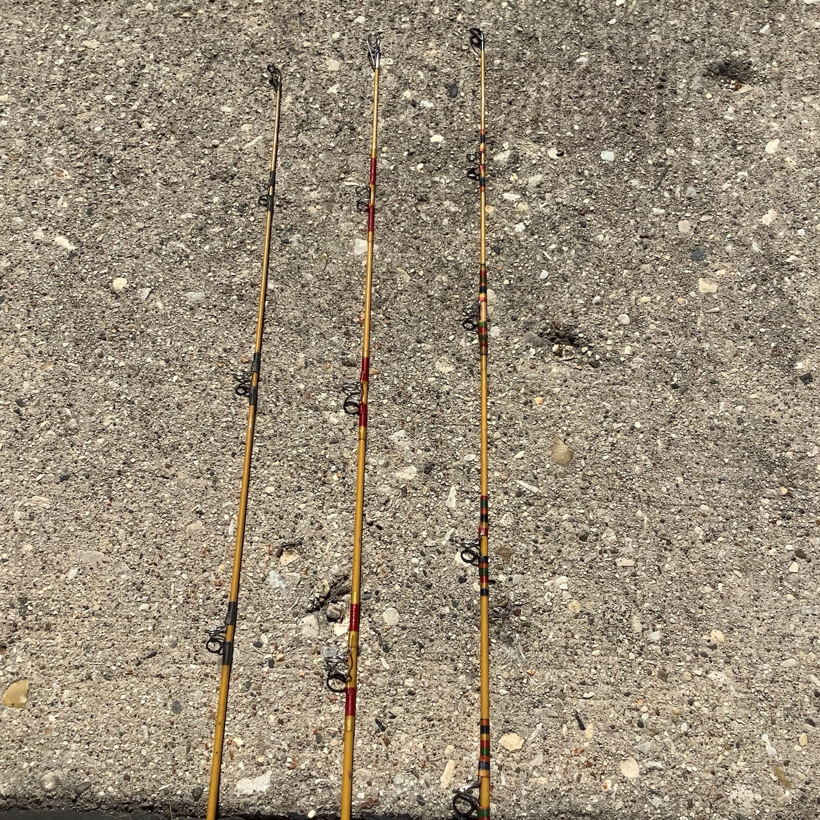 3 Vtg FENWICK, FL102-7 8.5 FT,FL90-5 7’3 1/2”,FL96-7 7’4 1/2”GLASS 2 PC ROD