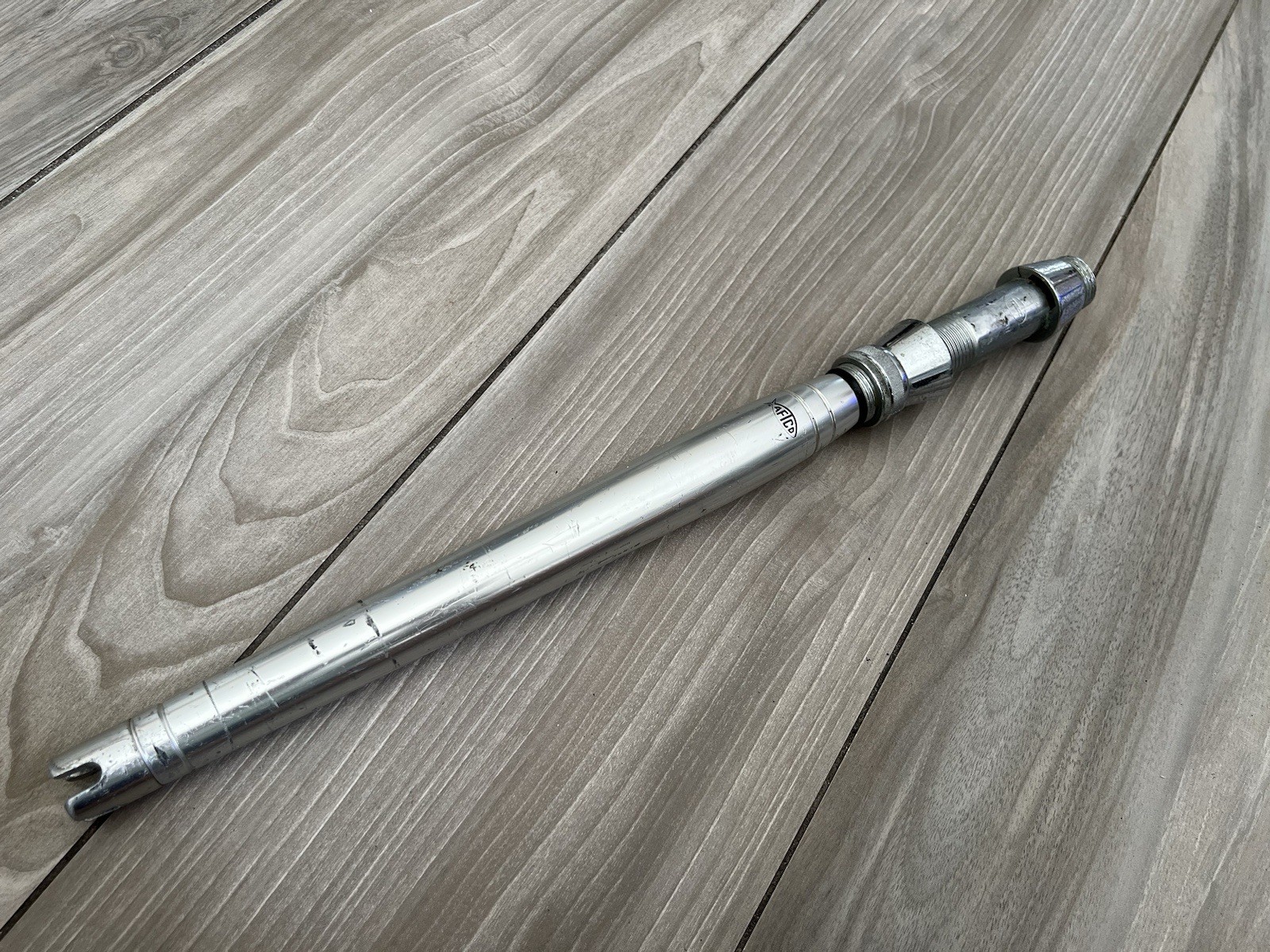 Aftco Aluminum Uni-Butt Straight Fishing Rod Butt #2 18 inch w/ Varmac Seat USA