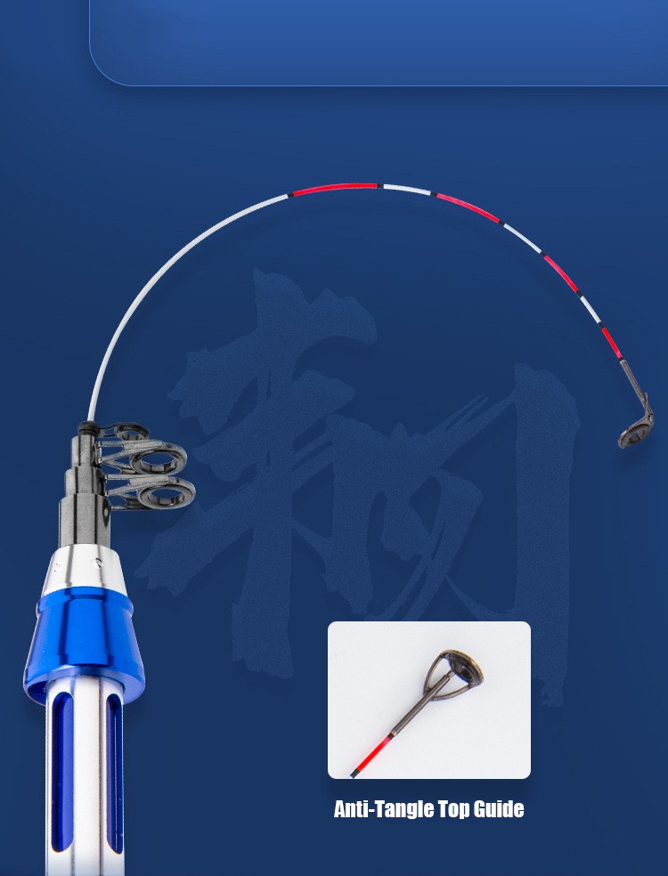 Small Portable Telescopic Titanium Alloy Fishing Rod Sea Pole Spinning Rod