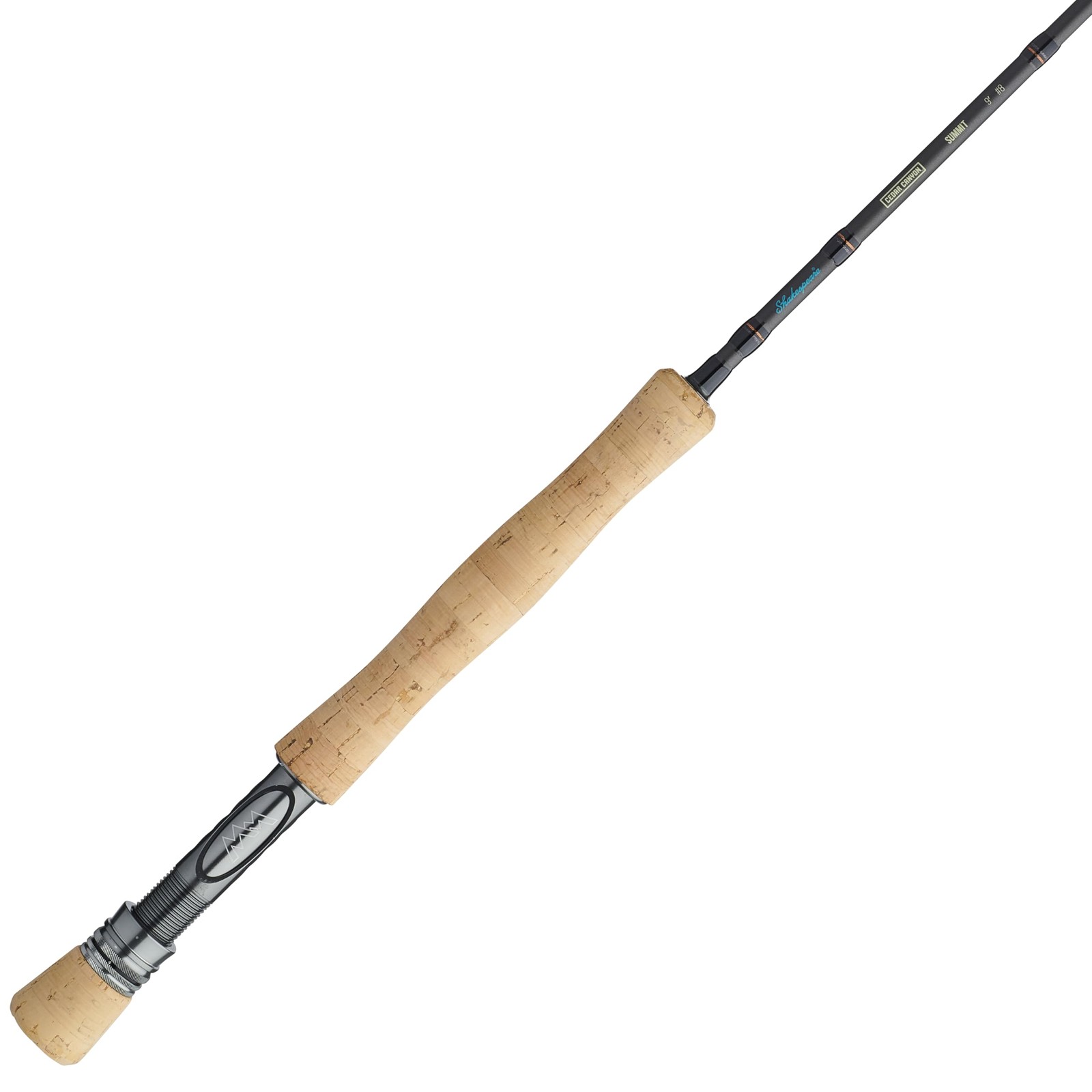 Shakespeare Cedar Canyon Summit Fly Fishing Rod, Black, 9′ – 6wt – 4pc, Multi