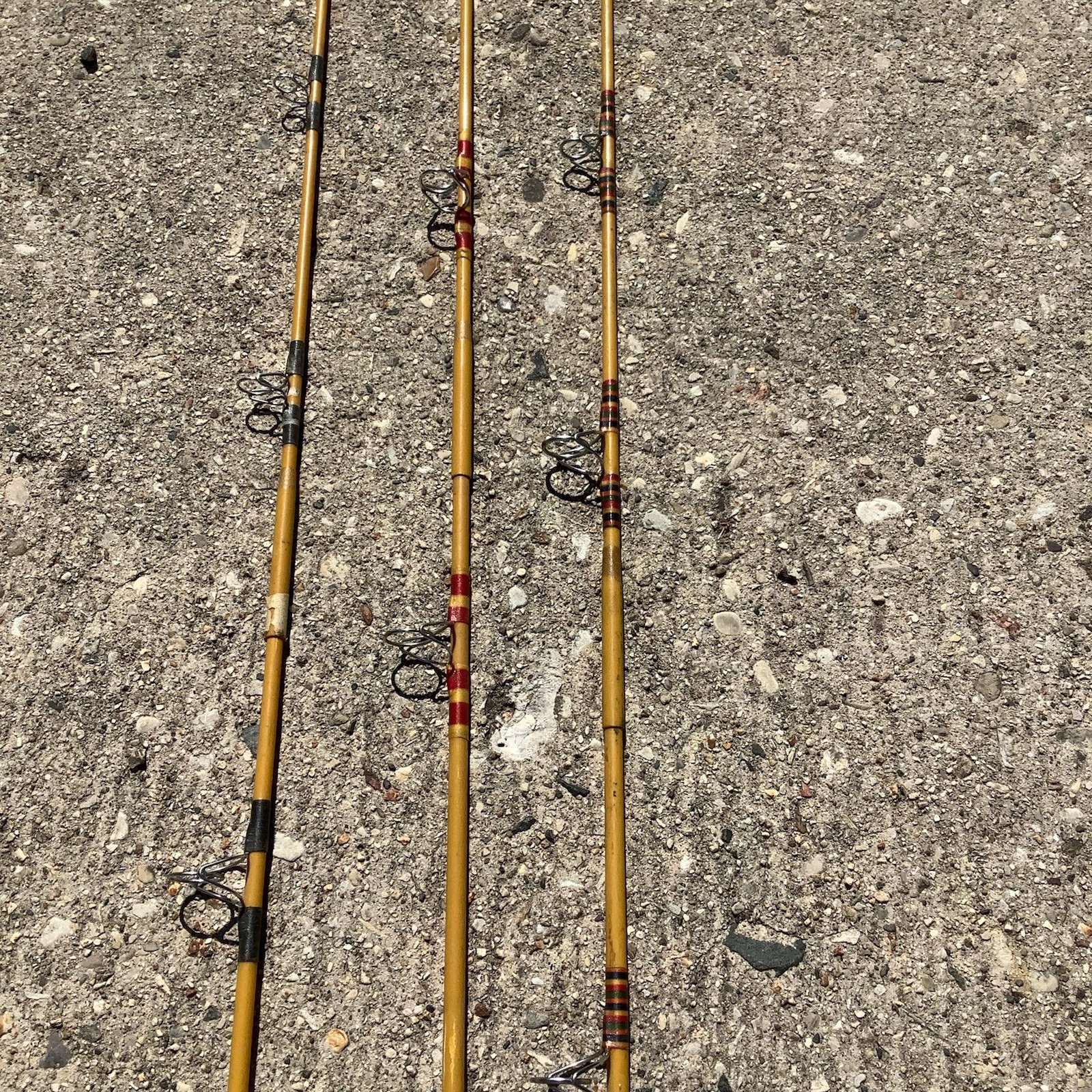 3 Vtg FENWICK, FL102-7 8.5 FT,FL90-5 7’3 1/2”,FL96-7 7’4 1/2”GLASS 2 PC ROD