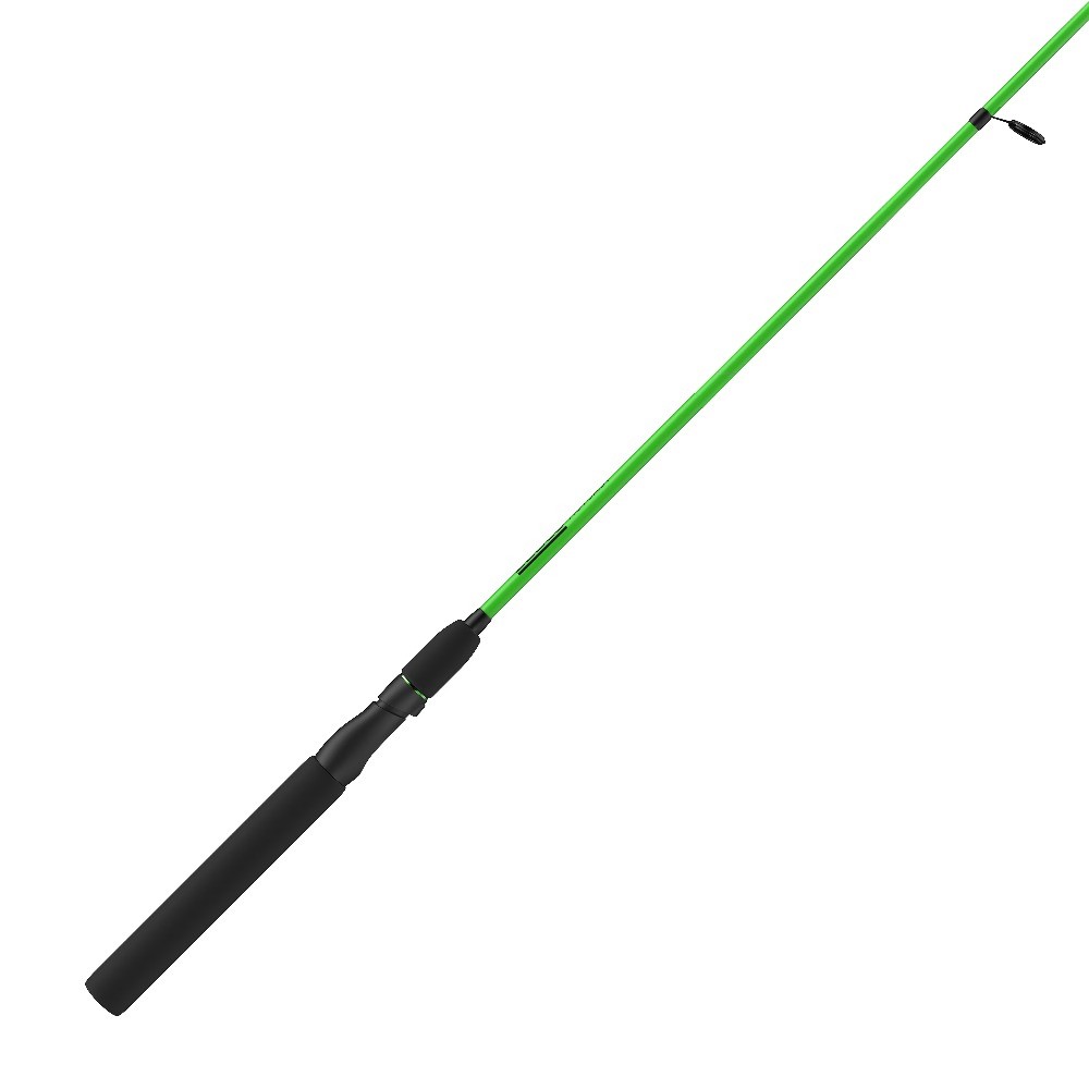 Fiberglass Spinning Fishing Rod, 4-foot 6-inch 2-Piece Medium-Light Power, Green