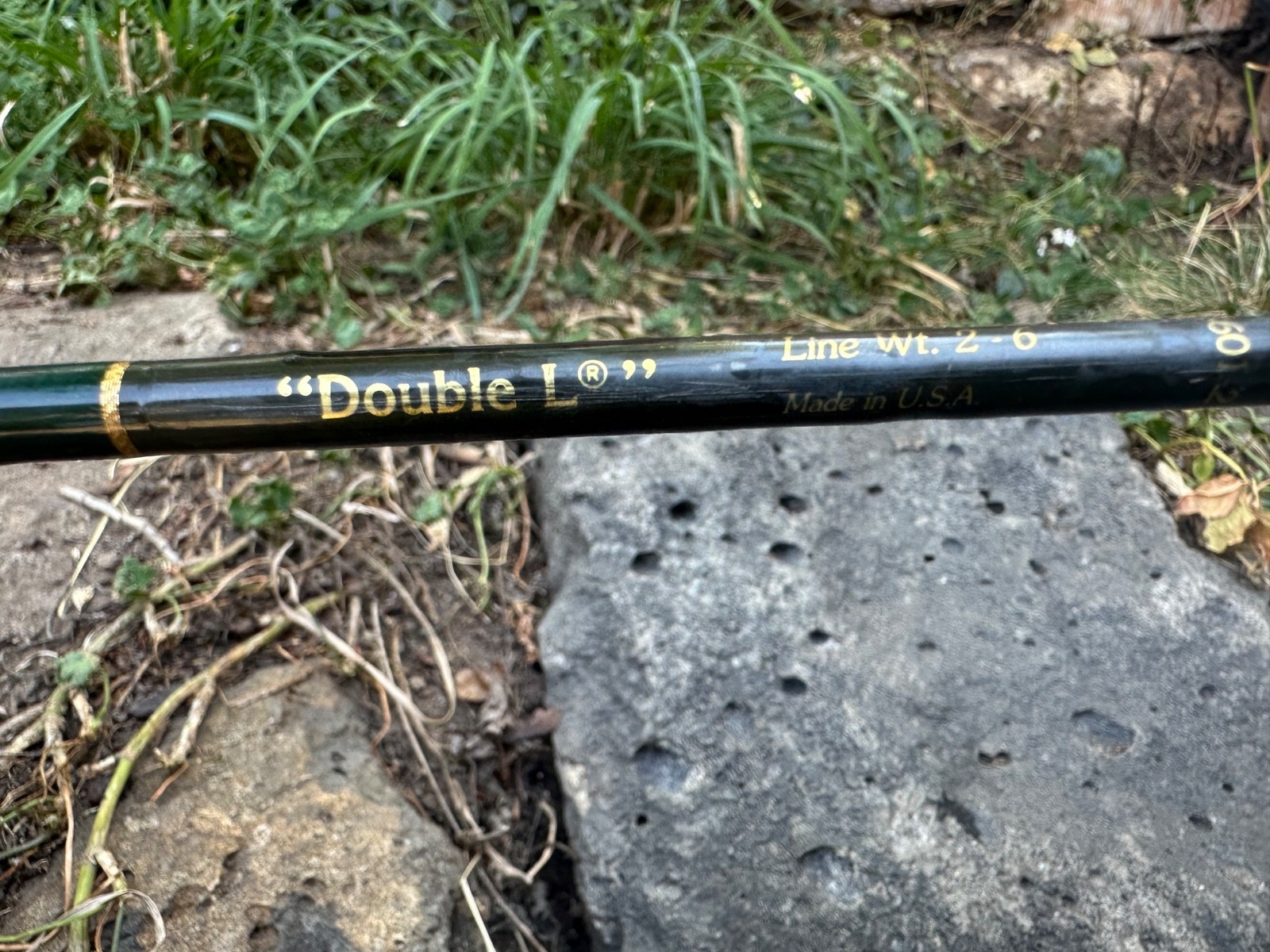 LL Bean Double L Spinning Fishing Rod 2 Piece IM6 Graphite 6′ Model LLS601-2