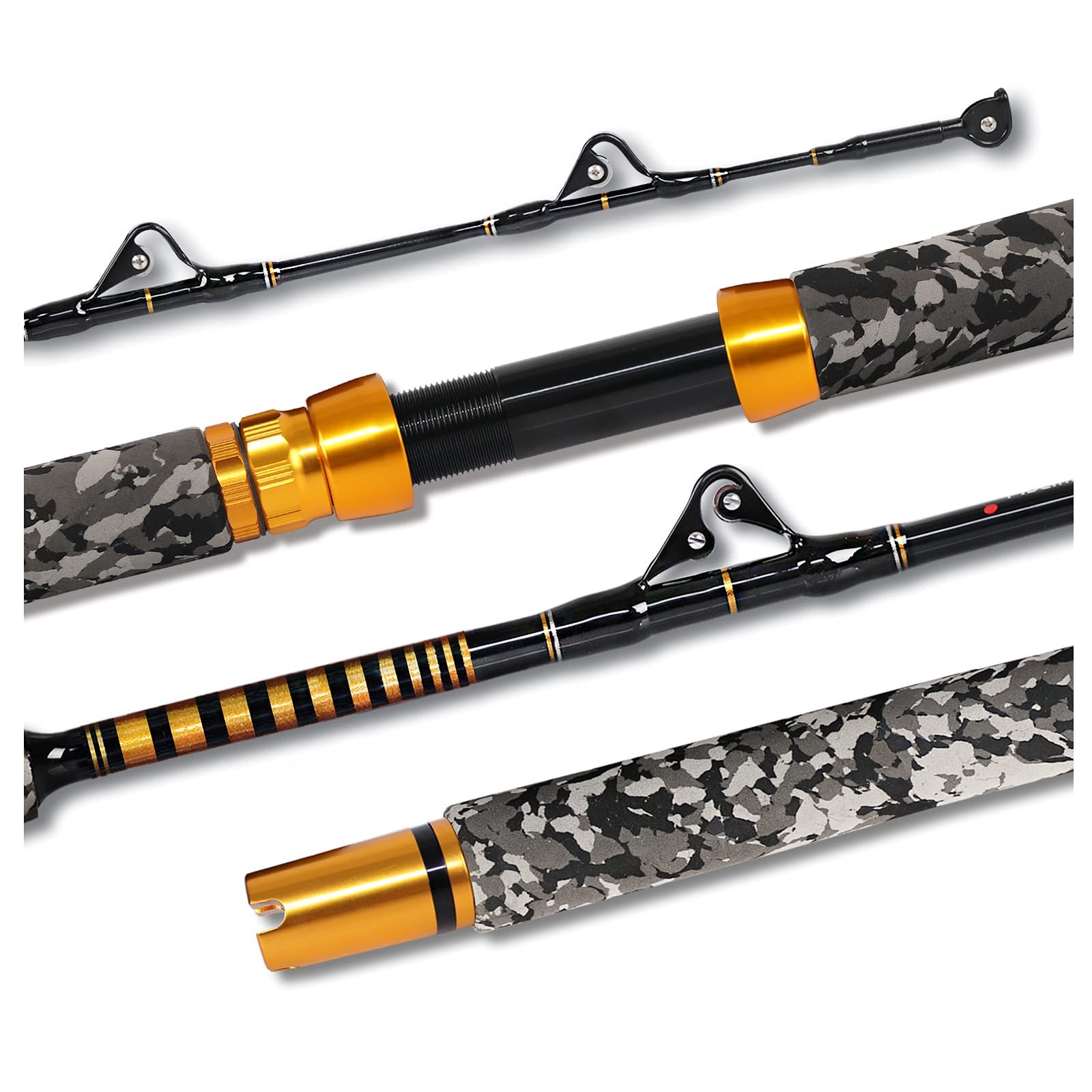 1-Piece Saltwater Offshore Trolling Rod 6-Feet Big Game Rod (80-120 lbs)
