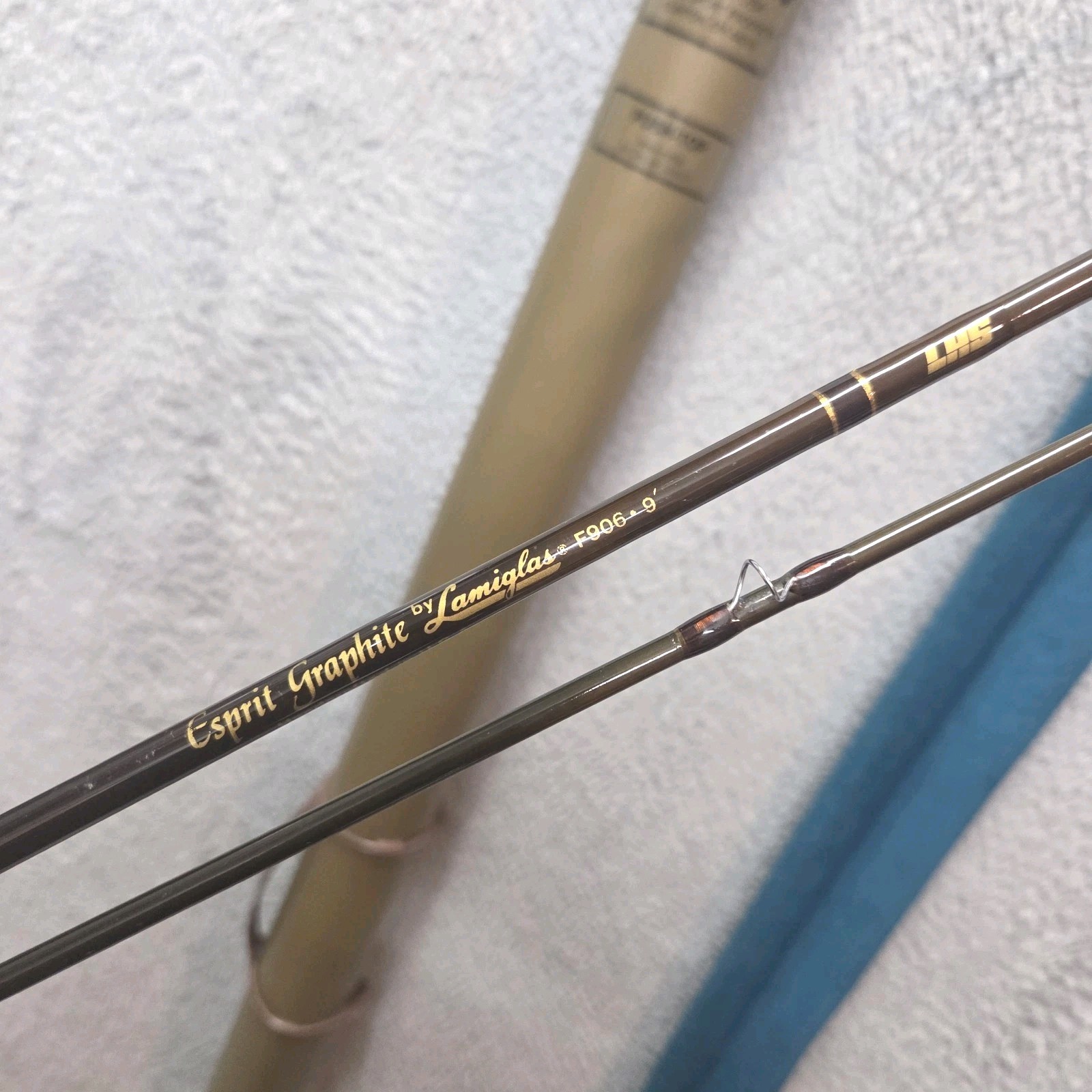 Vintage Esprit Graphite by Lamiglas F906.9 fly rod. Tube Is For Reference.