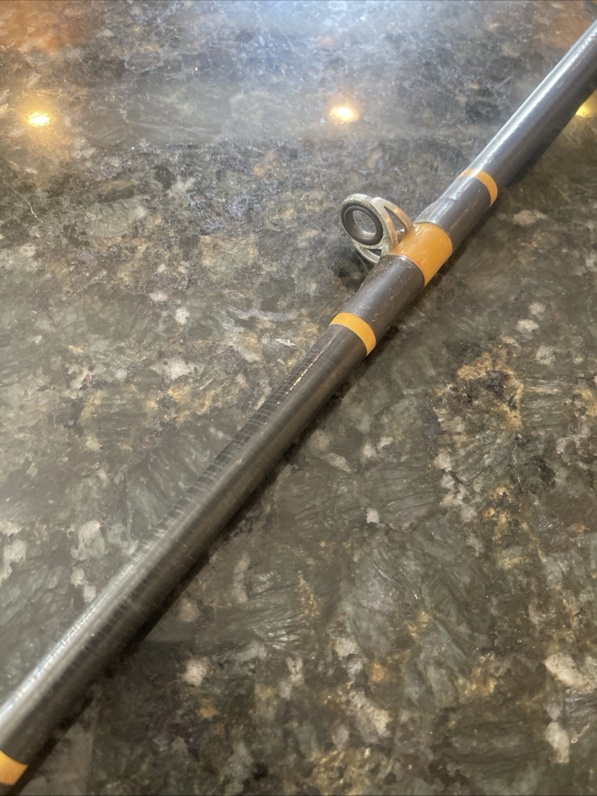shakespeare ugly stick 7’8” cust Ybsalt H20 Heavy Fuji Reel Seat Vtg 7 Guide 1pc