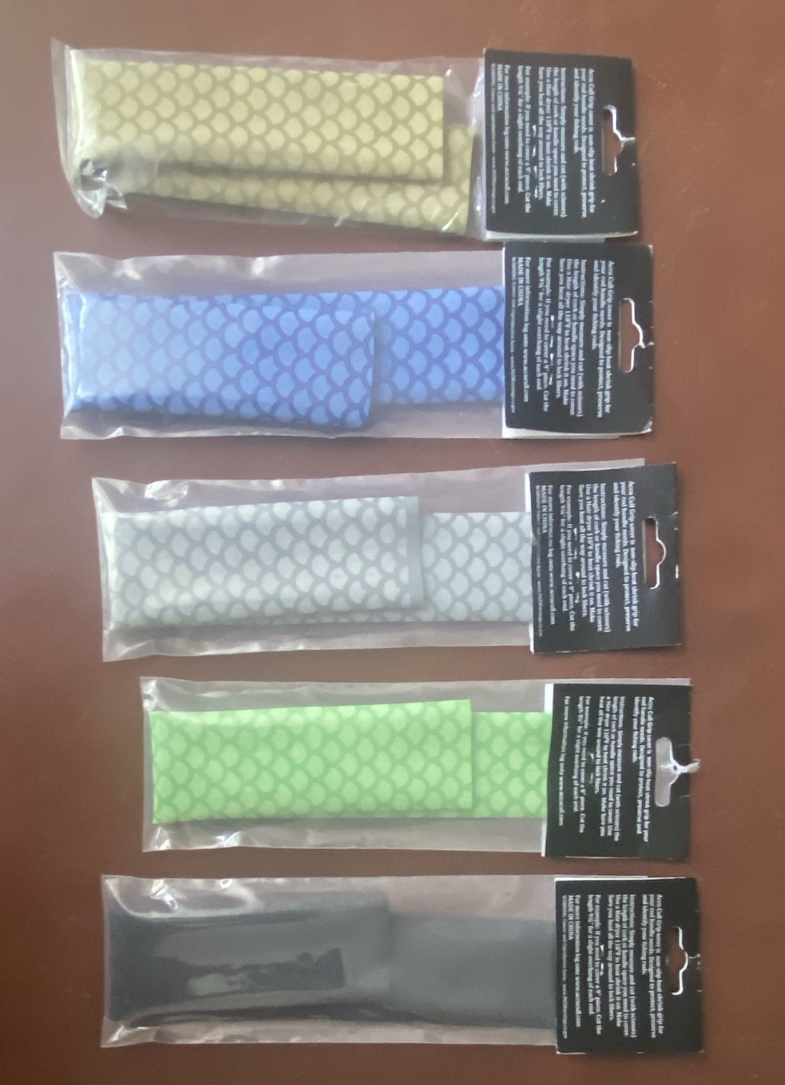 Accu Cull Grip Saver 12”, heat shrink grip for fishing rod handles, lot of 5 NEW