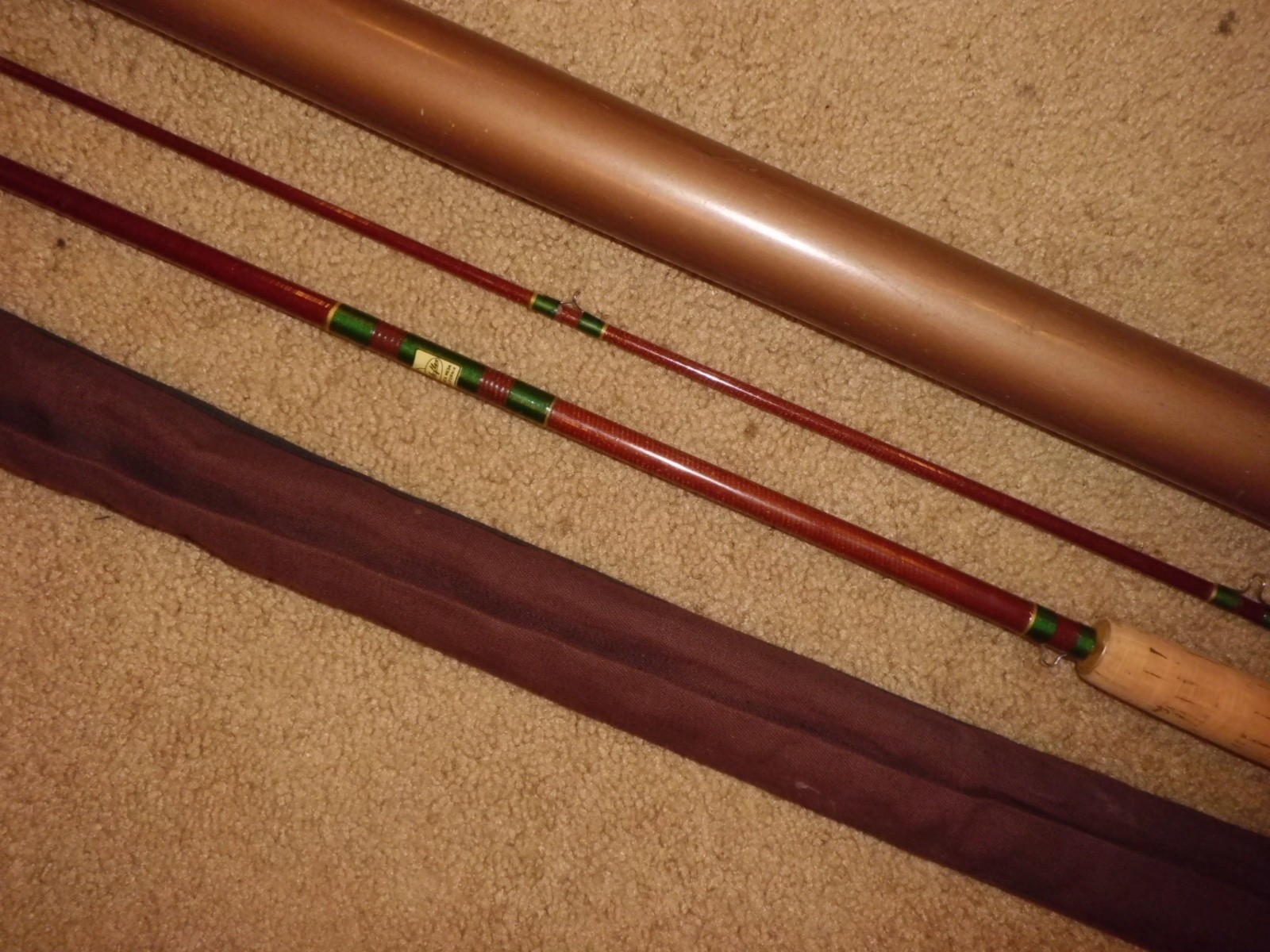 Vintage SILAFLEX Perfexion Model 211 Fibertglass Fly Rod- USA- HDH fly line