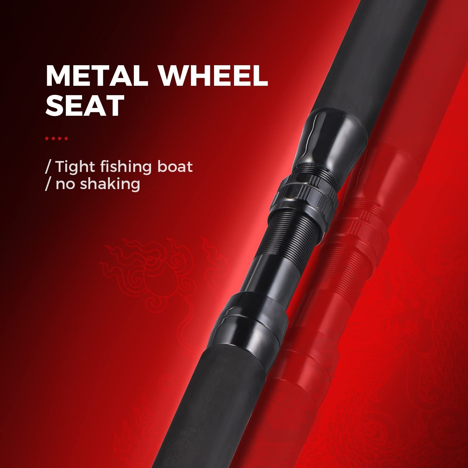 Heavy Duty Trolling Rod 5’6”/6′ Saltwater Offshore Big Game Fishing Pole Bent B