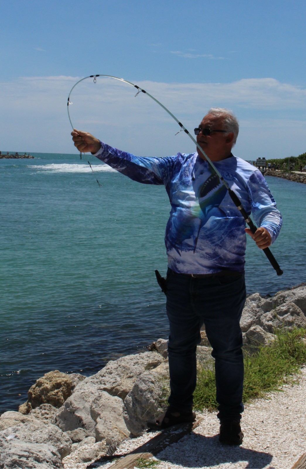 Spinning Rod LARGO STICK III, M, 6ft, 1 Section, 6 Guides+1, Hook Holder