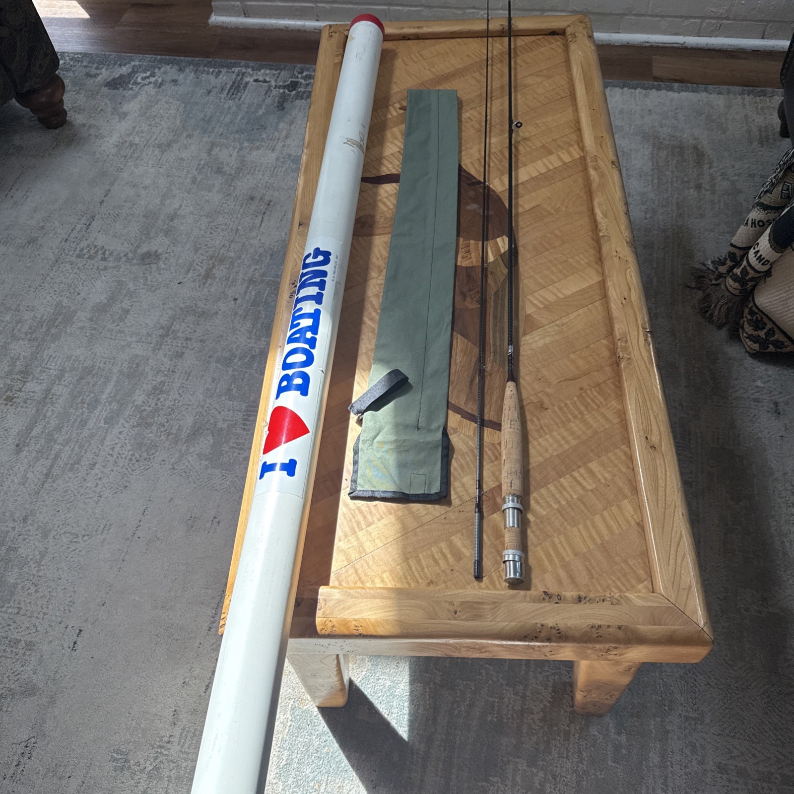 Vintage ORVIS Graphite TROUT 7’6” 6wt Fly rod with Tube, Canvas Sock Excellent!