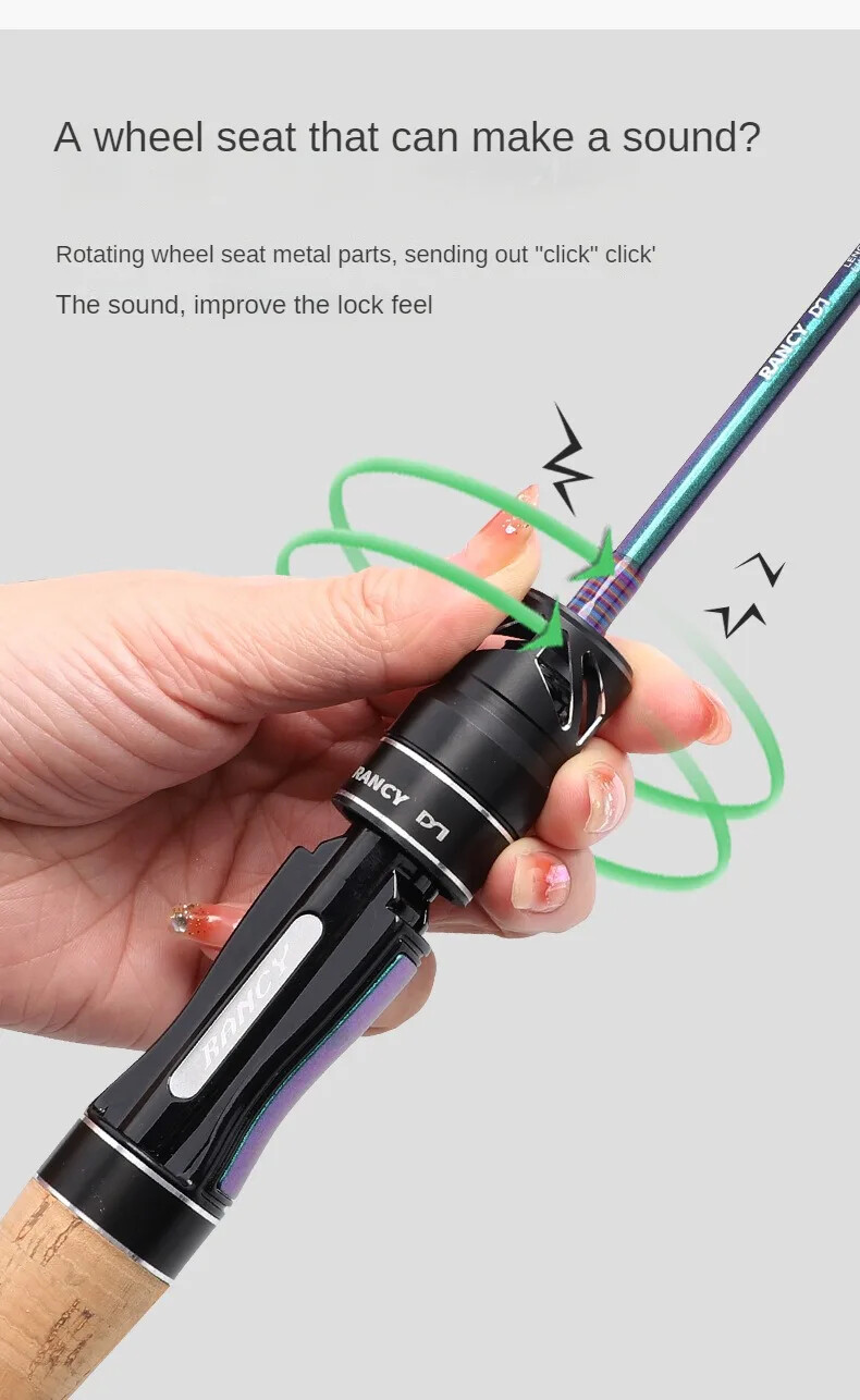 Fishing Rod Casting Rod Spinning Rod UL Carbon Fiber Fishing Rod 2 Sections Fast