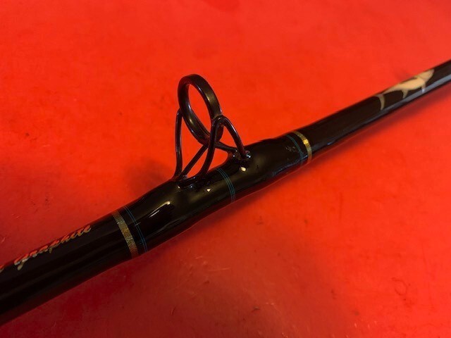SEEKER BLACK STEEL GRAPHITE G 660H-6′ C 6 FOOT 30 TO 80 POUND RATED FISHING ROD