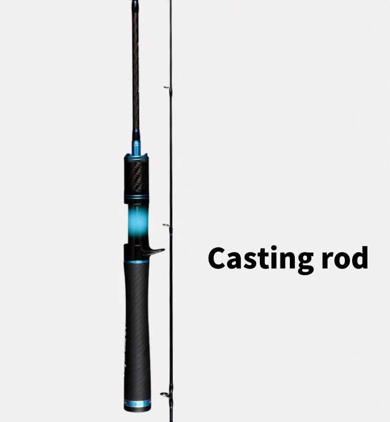Carbon Fiber Fishing Lure Rod 1.5M 1.68M 1.8M Pole Spinning Casting Rod Lure Rod