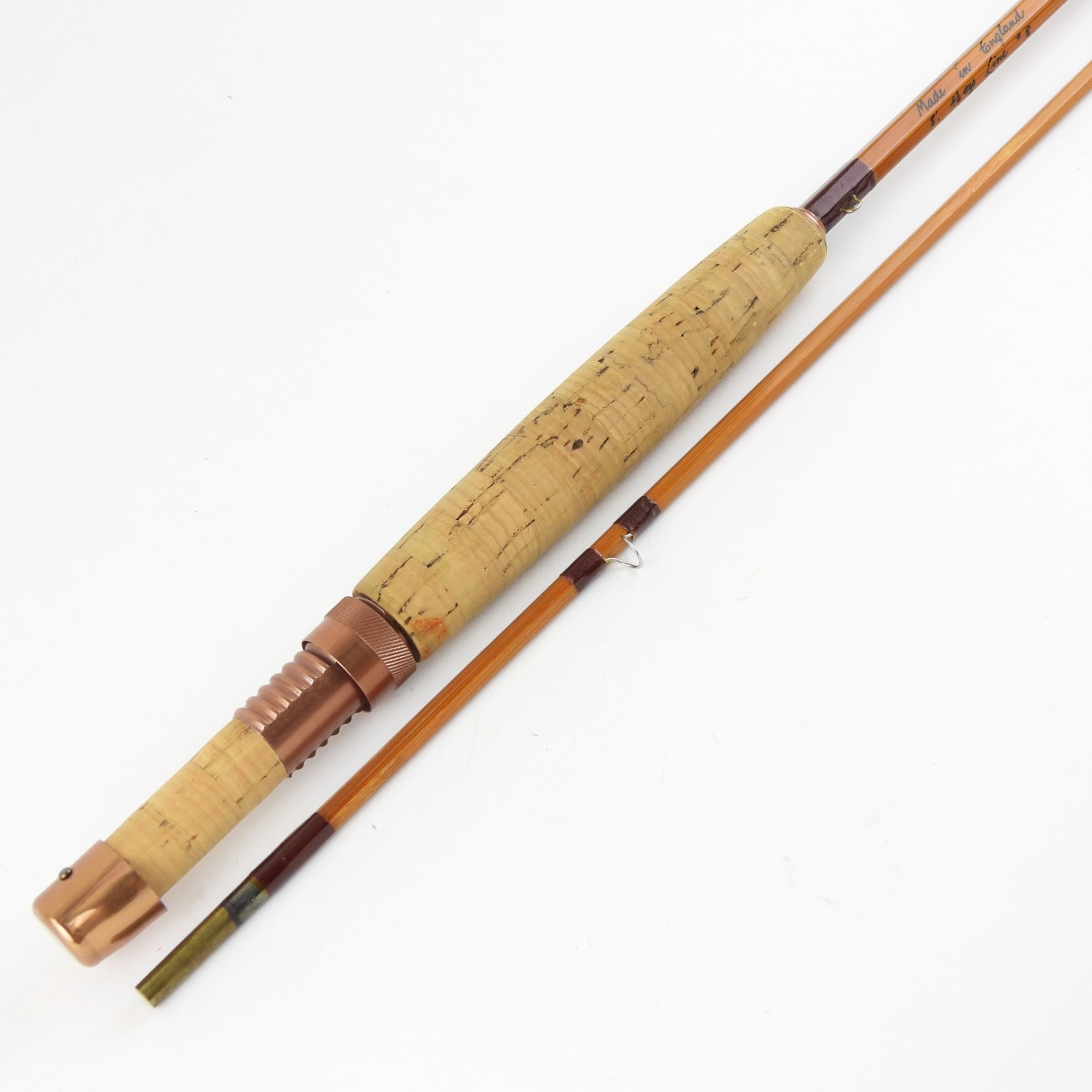 Cortland 444 “Impregnated” Bamboo Fly Rod. 8’. 8wt. W/ Sock. Made in England.
