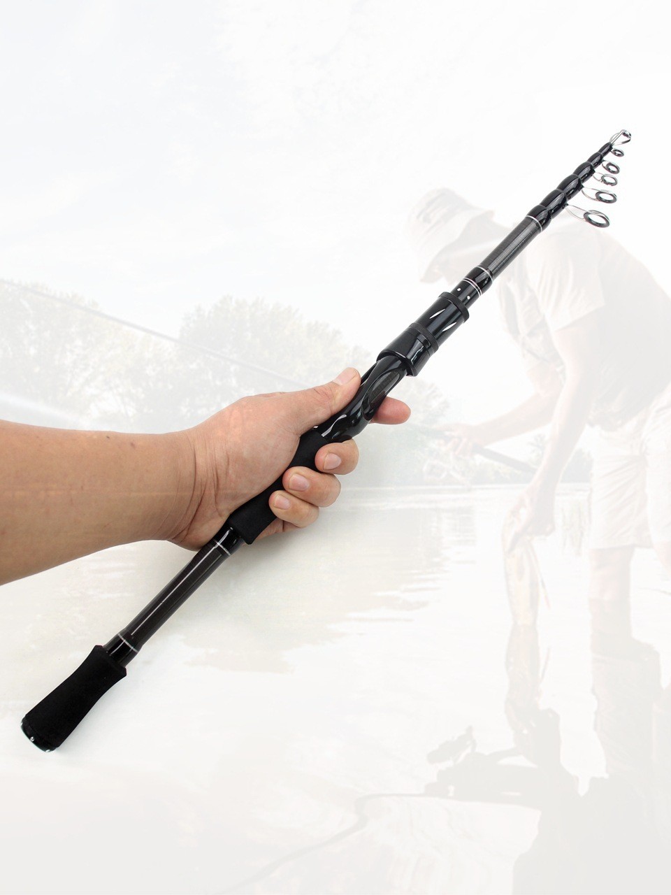 For Lure Fishing Carbon Fiber Fishing Rod Portable Fishing Rod Fishing Trip