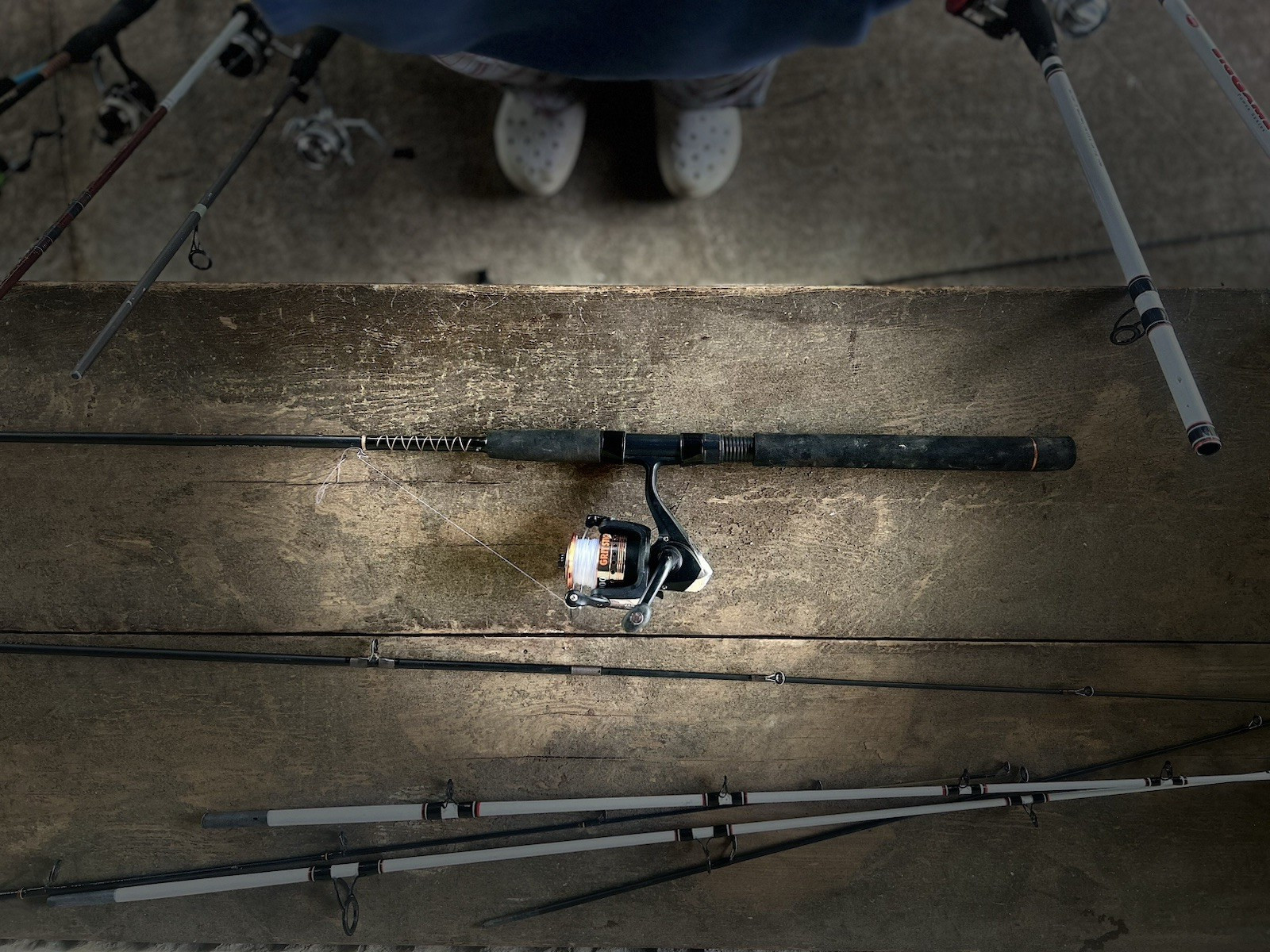 Ozark Trail Grit Stick OTX3066M-2 6’6″ Medium 2-Piece Fishing Rod 8-15lb