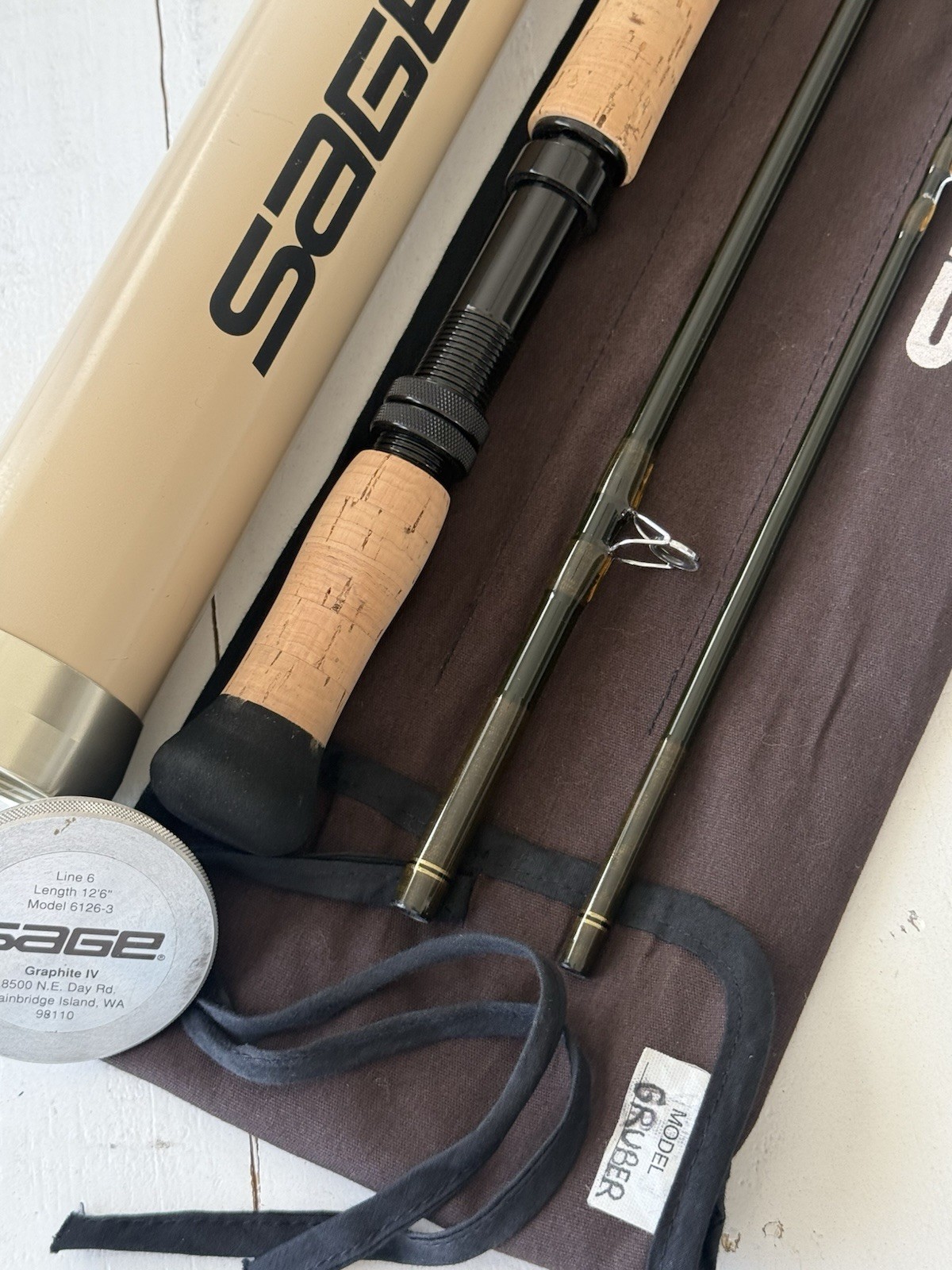 **BEAUTIFUL**🔥SAGE GRAPHITE IV SWITCH/SPEY 6wt 12’6”ft SWITCH/SPEY Rod!!!!🔥