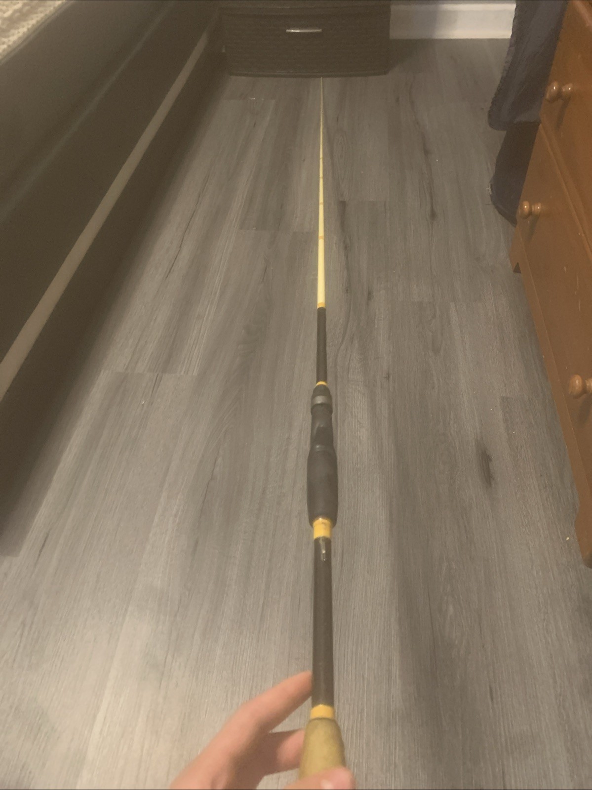 Vintage 7foot Fishing Rod Made In The USA 1 Pice In Good Condition