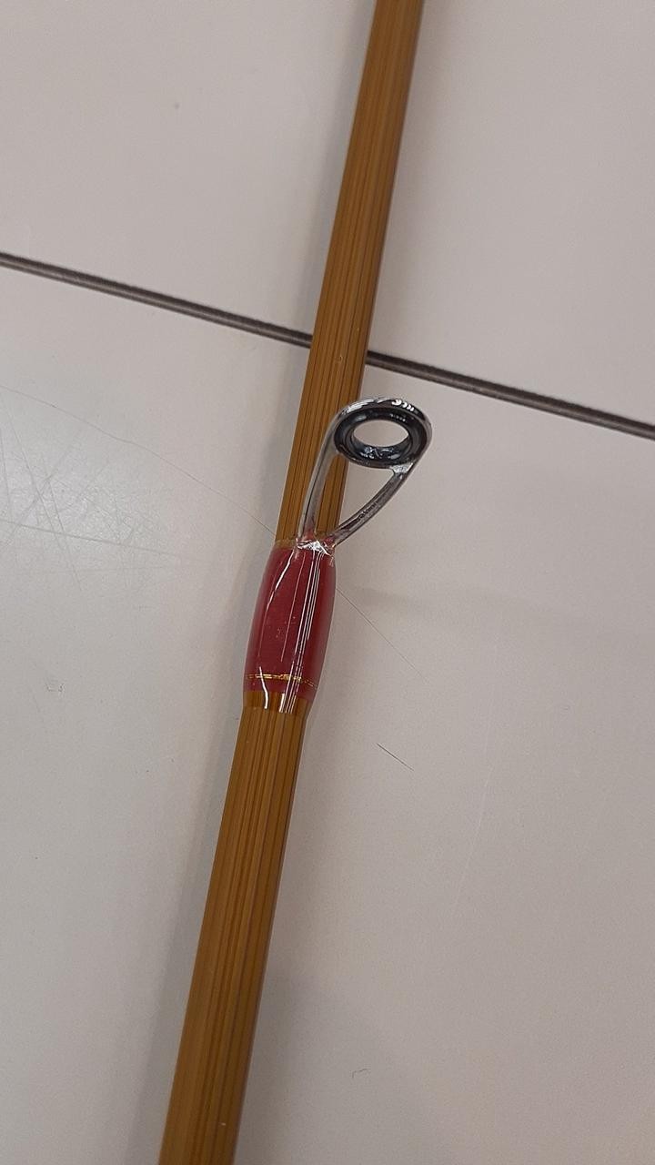 Hayashi MSC-80 Eging Rod 8ft 115g Fishing Gear with Crack in #9.10 Guide