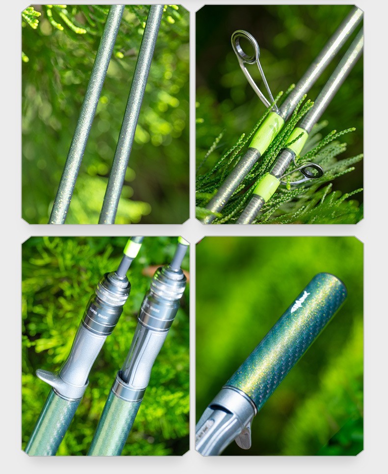 Portable Fishing Rods Carbon Fiber Spinning/casting Rod Carp 4 Sections Travel