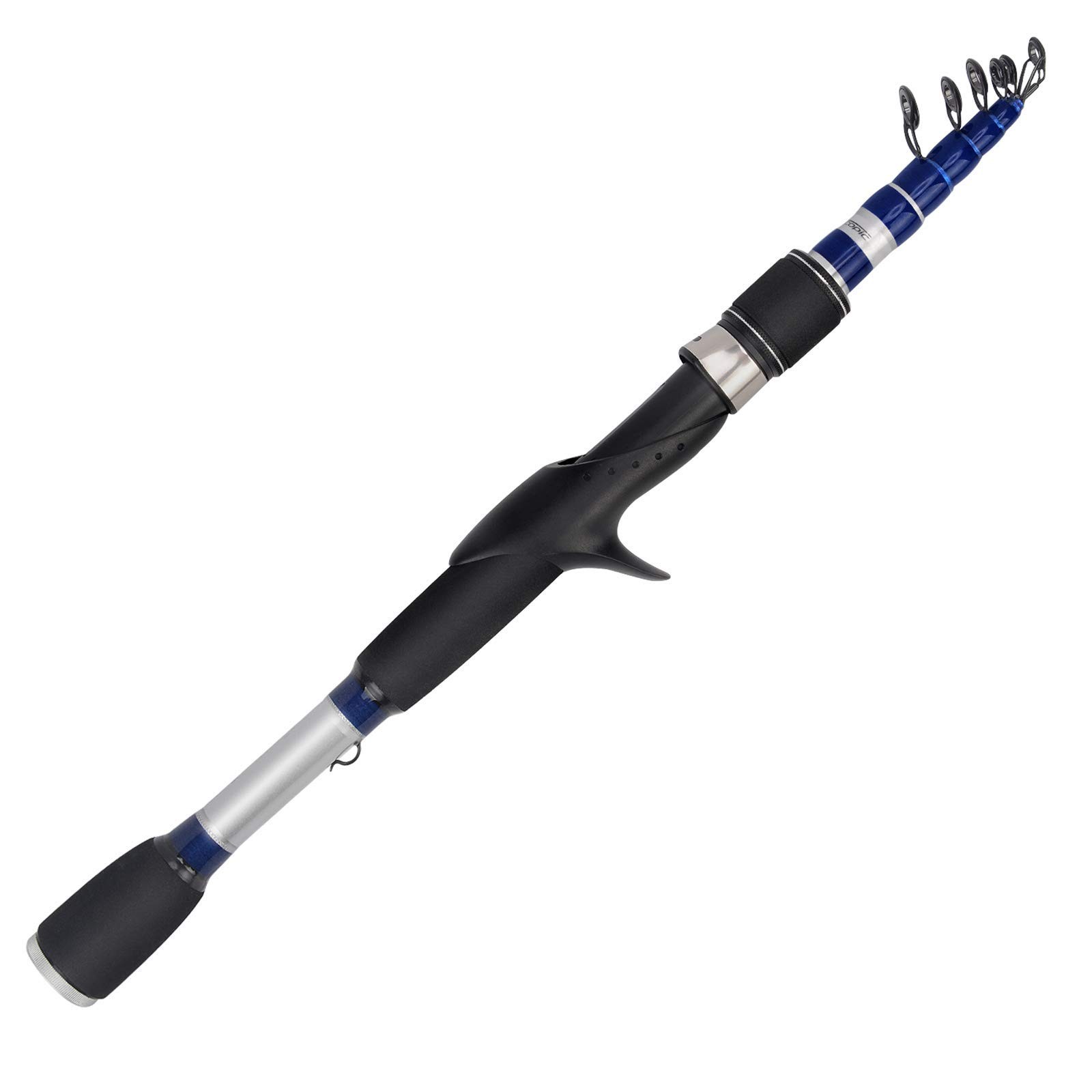KastKing Compass Telescopic Fishing Rods, Rod: 6’6″ – Medium Heavy, Black