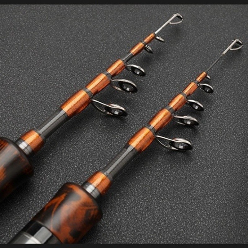 Spinning Rod 5ft 6ft Telescopic Rod Carbon Fast Travel Trout Rod Casting