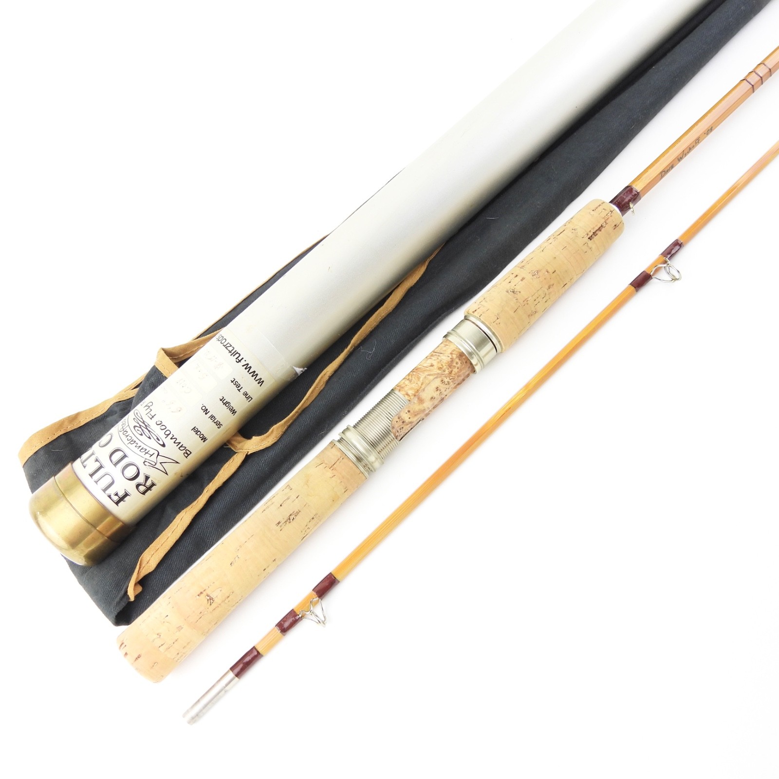 Fultz Rod Co. Bamboo Casting Fishing Rod. 6’ 6”. 5oz. W/ Tube & Sock.
