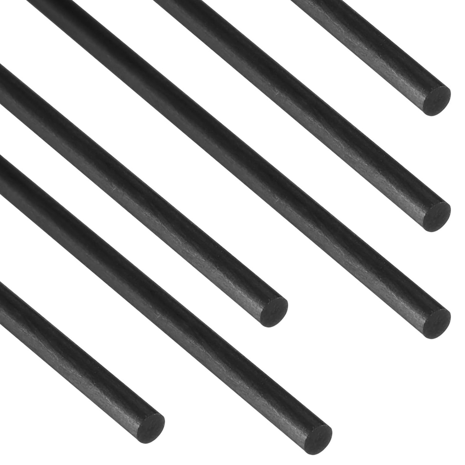 Carbon Fiber Rods 3mm Diameter 400mm Length Pack of 10 Black DIY Model Airplane
