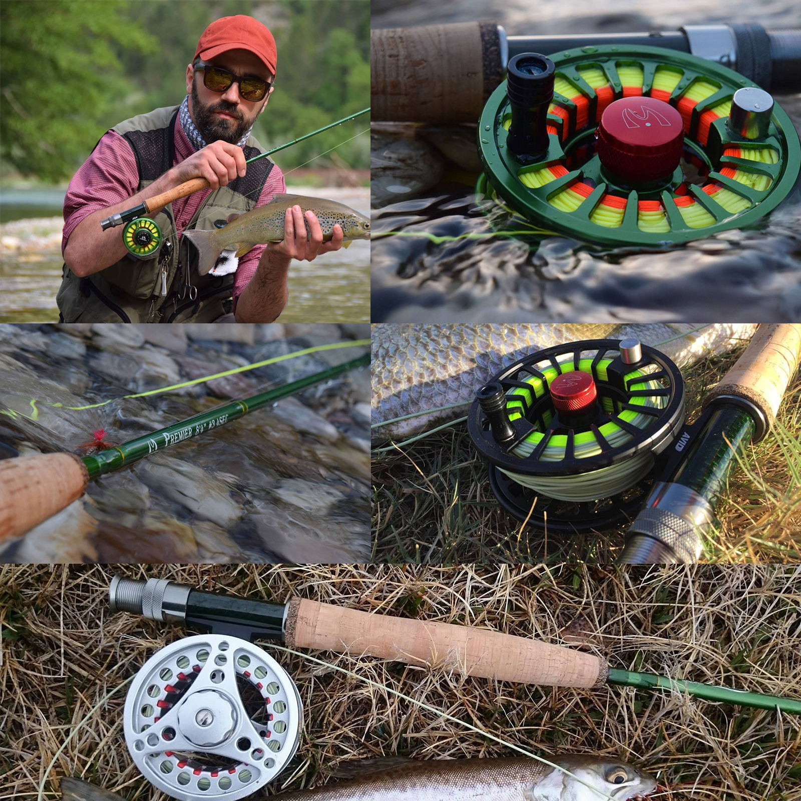 Fly Fishing Rod Fast Action 3/4/5/6/7/8/9/10/12WT Fly Rod (IM10) & WF Fly Line