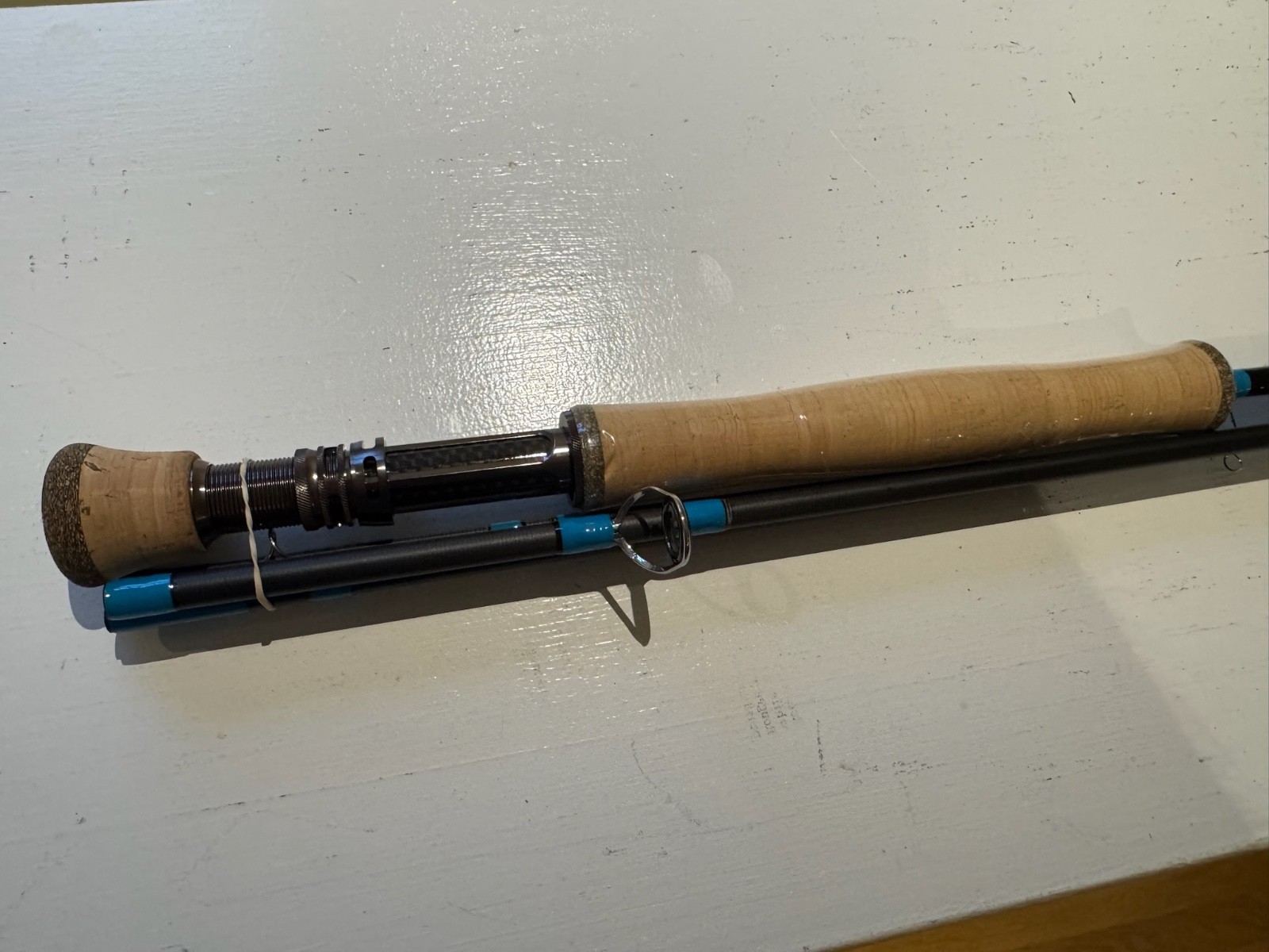 G. Loomis designed 9 ft 6 wt 4 pc fly rod (NFC LMX FAF/Edge Archetype) USA made