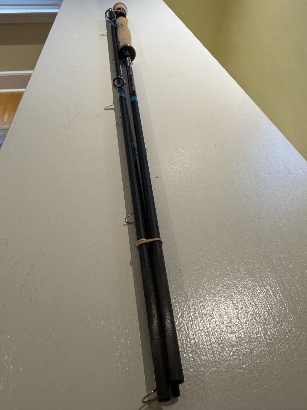 G. Loomis designed 9 ft 6 wt 4 pc fly rod (NFC LMX FAF/Edge Archetype) USA made