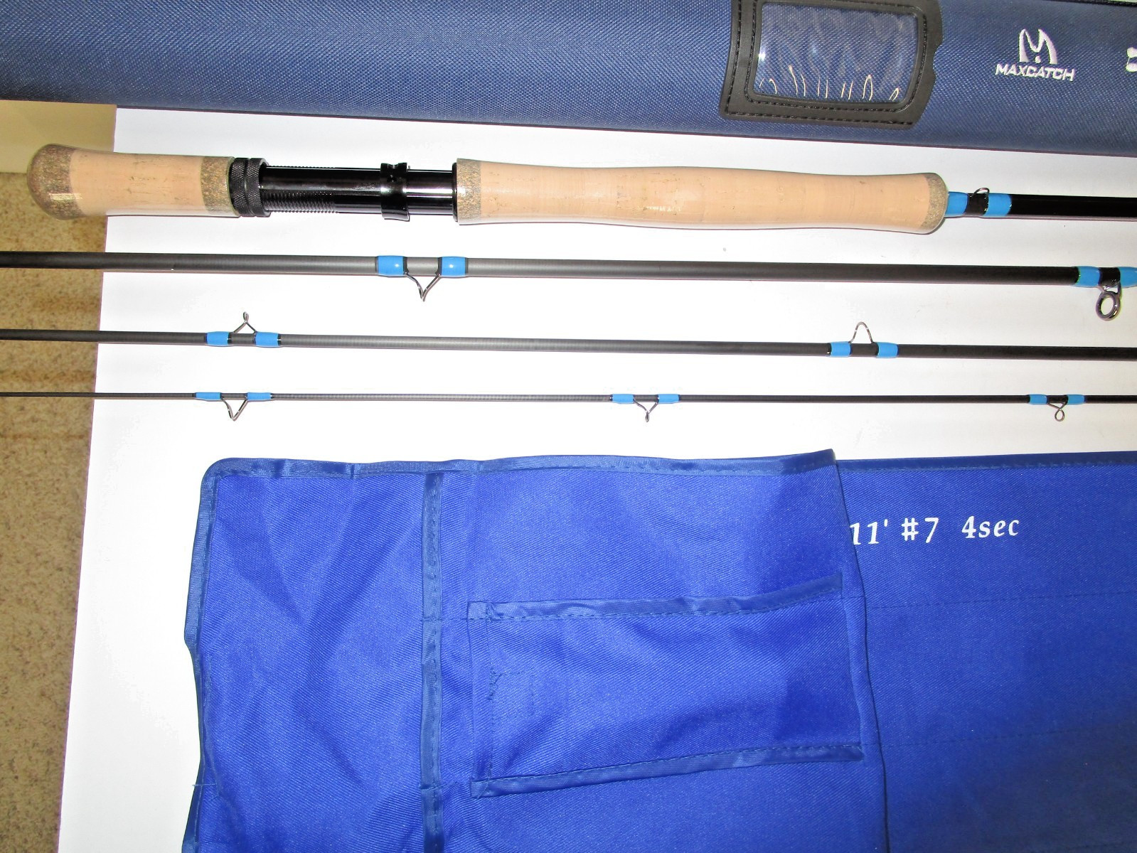 MAXCATCH V-SWITCH 11′ #7 4 SECTION FLY ROD