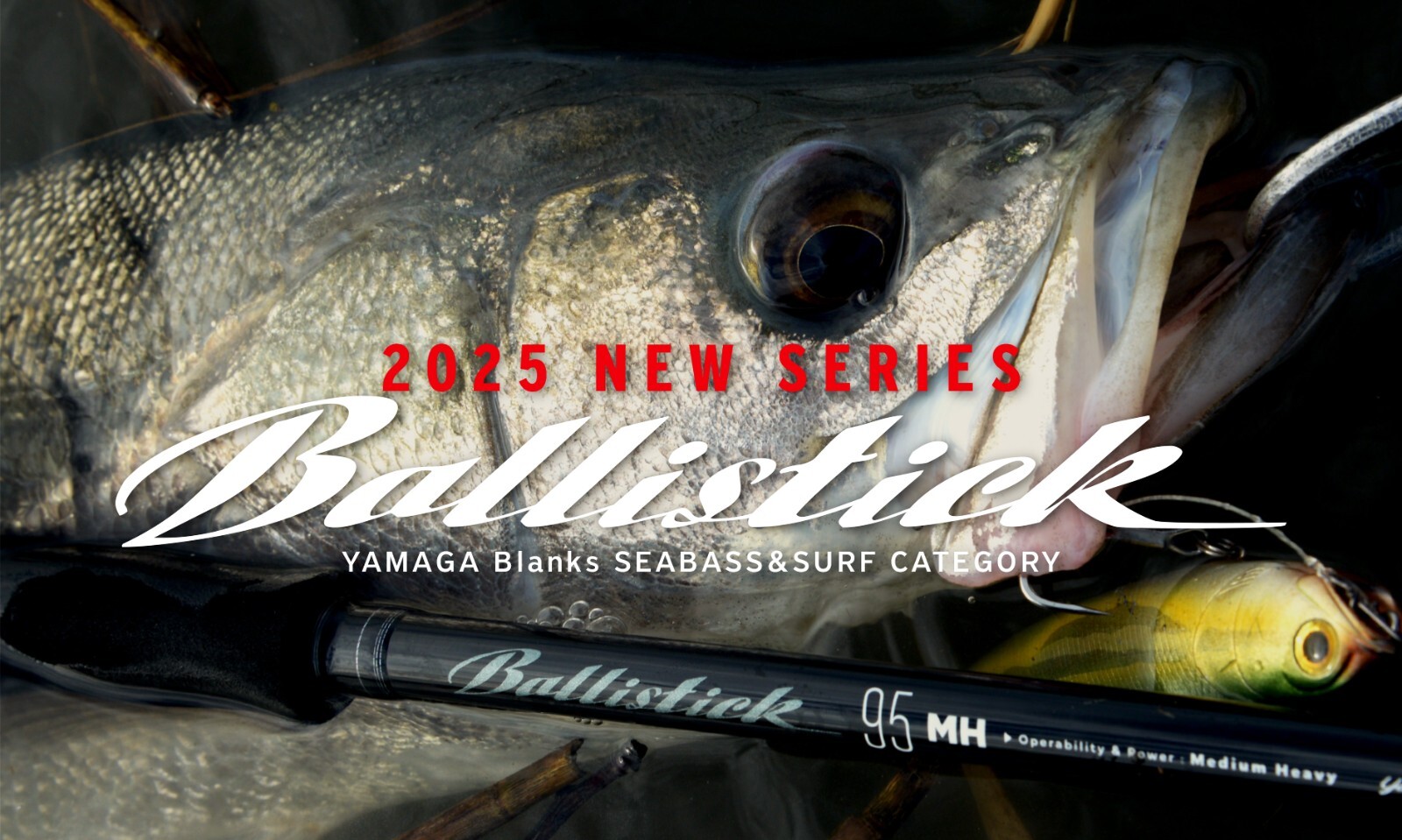 Yamaga Blanks New Ballistick Seabass & Surf Series Rods – 76M-XH/B **US SELLER**