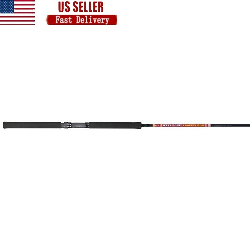 10ft 2 Piece Crappie Fishing Spinning Rod Lightweight Trolling Fiberglass New
