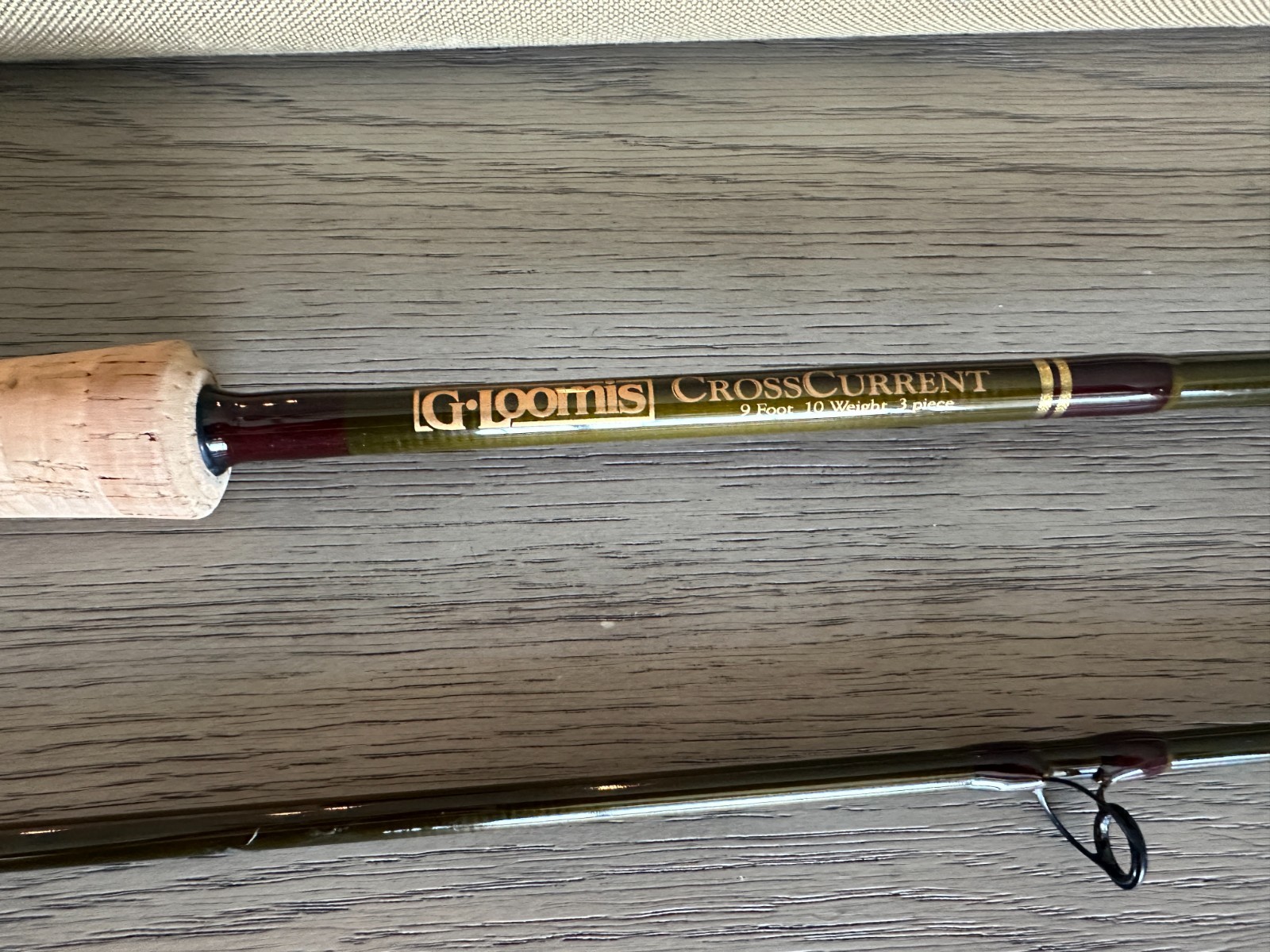 G.loomis CrossCurrent 9 foot 10 weight 3 piece Fly Rod New Condition!