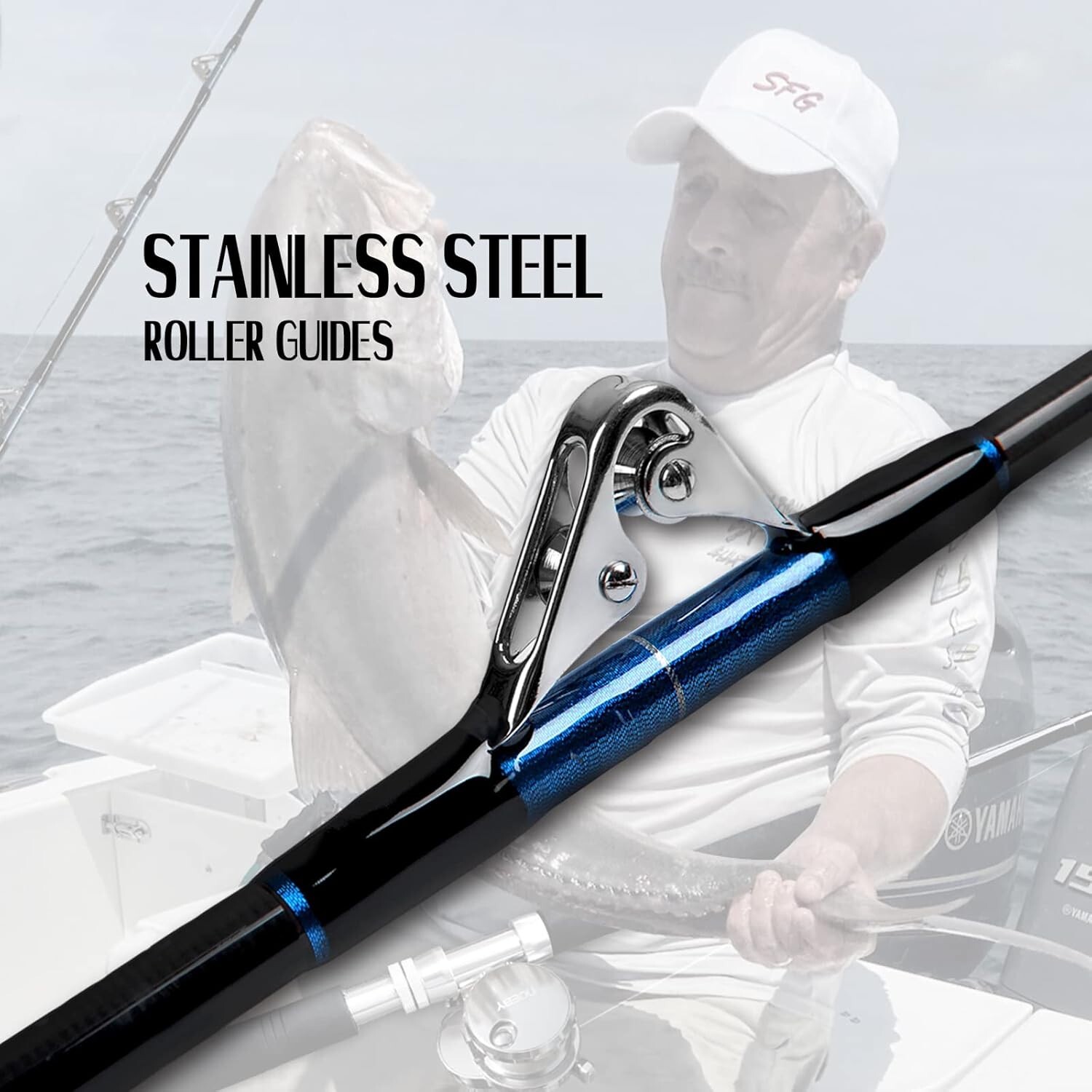 Conventional 5’1″ Trolling Fishing Rod – Built for Big Game and Heavy Power Use