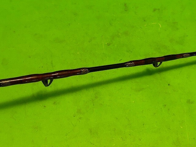 CUSTOM BUILT SABRE 6 FOOT 1 INCH 15 TO 50 POUND CLASS JIG STICK FISHING ROD FUJI