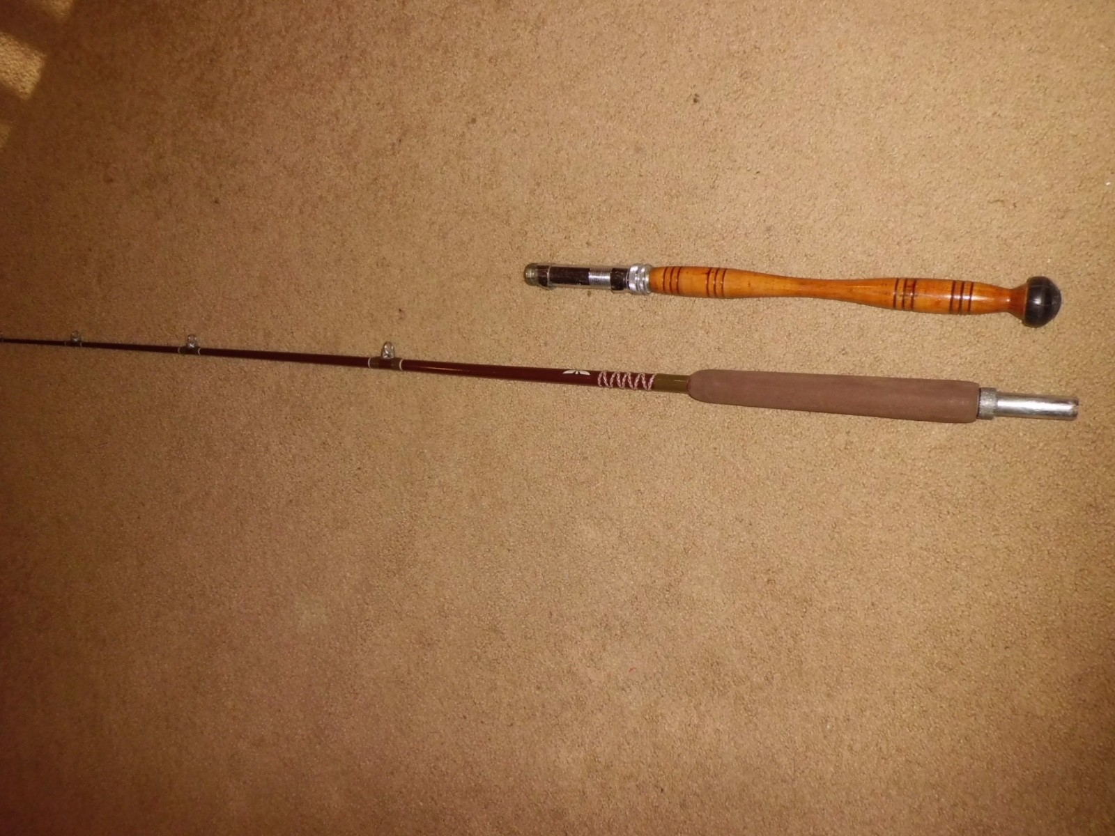Vintage FENWICK 932 Conventional Boat 7-1/4′ Rod- USA- 25-40 lb #P214113