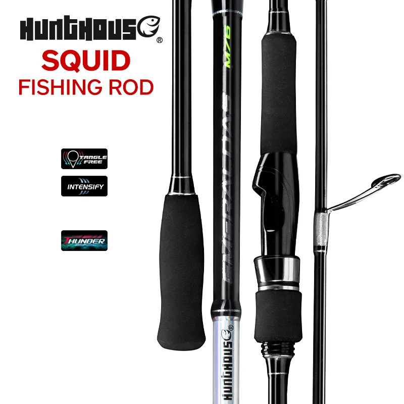 Hunthouse 2.29M 2.52M Squid Egi Fishing Rod 2 Sections M/ML Spinning Eging Rod f