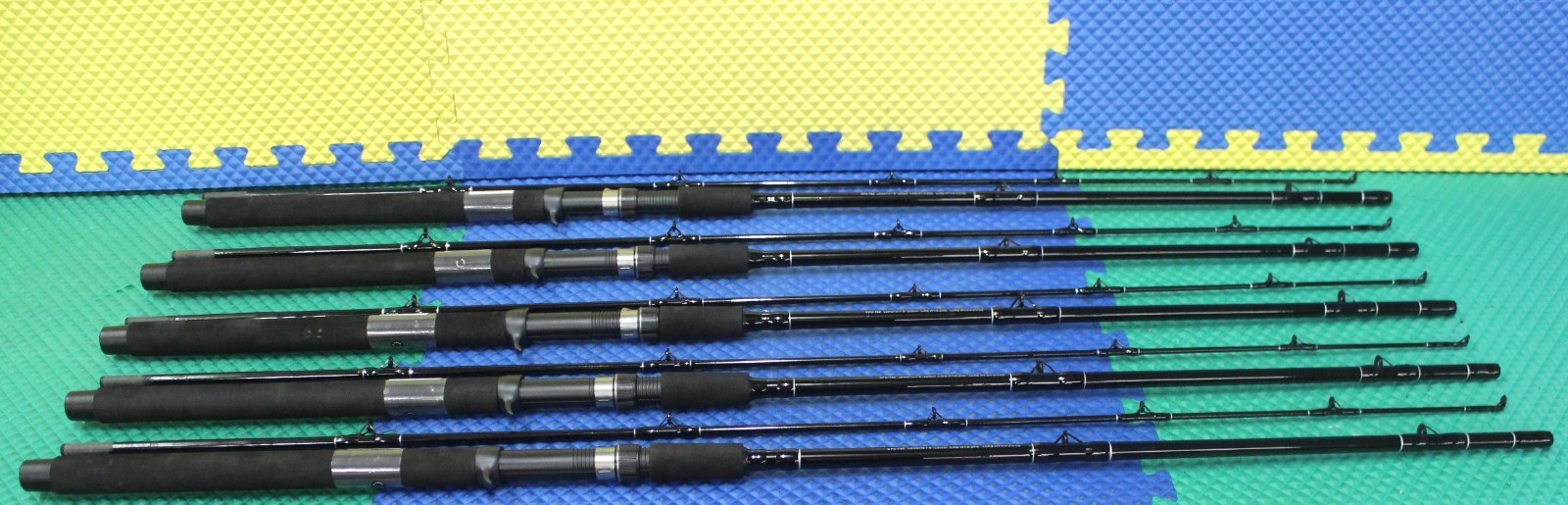 Okuma Black Classic Pro Conventional Trolling Rod Med 7′ 6″ 2Pc CPC-762 5-Pack