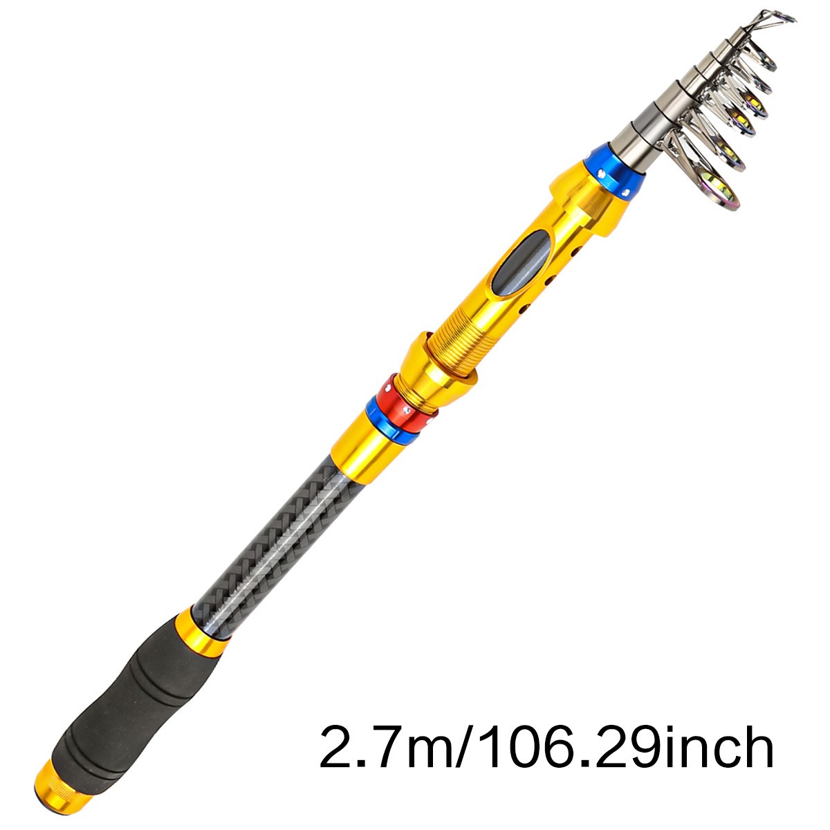 Telescopic Fishing Rods High Carbon Fiber Portable Rod Sea Spinning Pole Fast