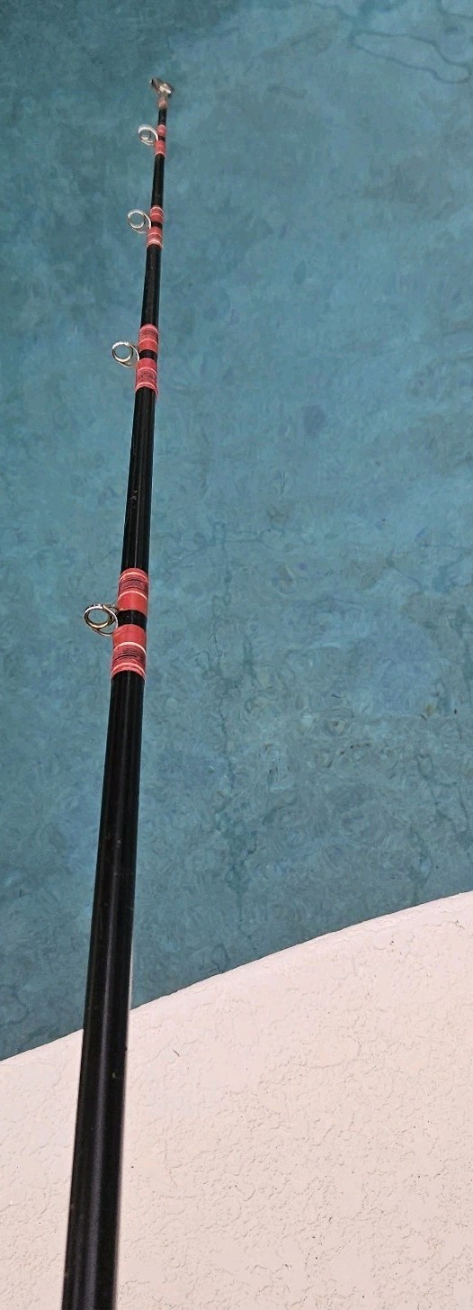 Garcia Trophy Series Rod 2879 Conventional 30-80# Vintage USA 6’6 Roller Tip