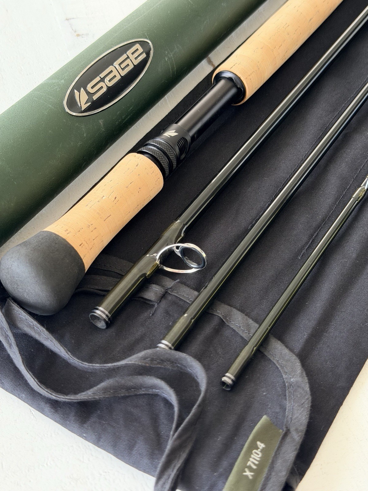 **BEAUTIFUL** 🔥 SAGE X 7wt. 11’ft~4pc Switch/Spey Flyrod🔥~LEGENDARY~🔥