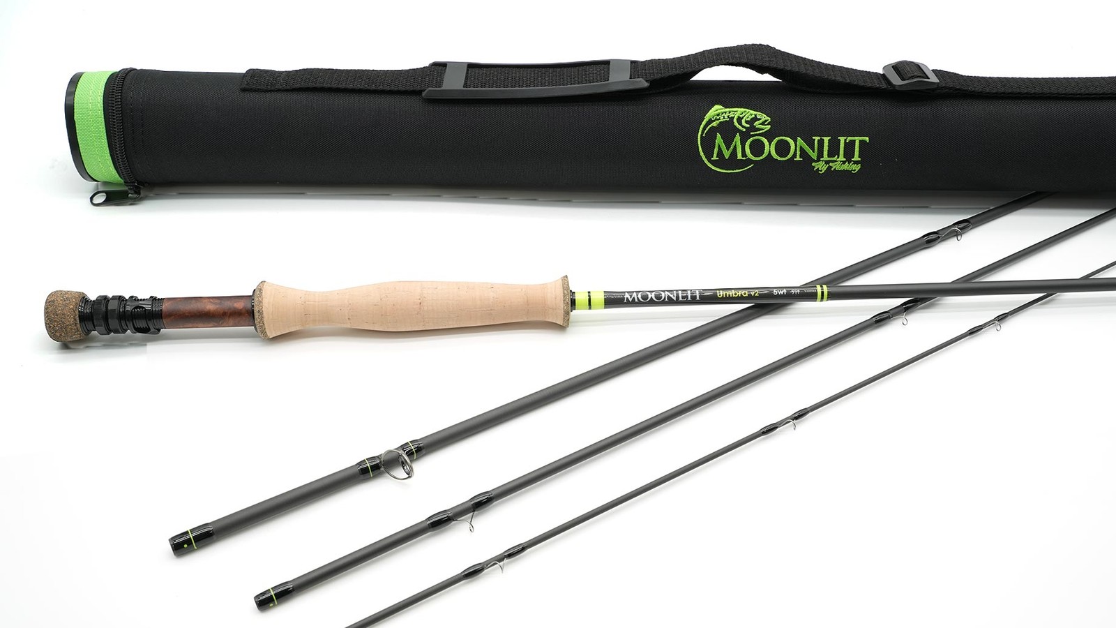 Moonlit Umbra V2 Graphite 9′ 5wt Fly Rod (Premium Performance ) Adaptive Fast