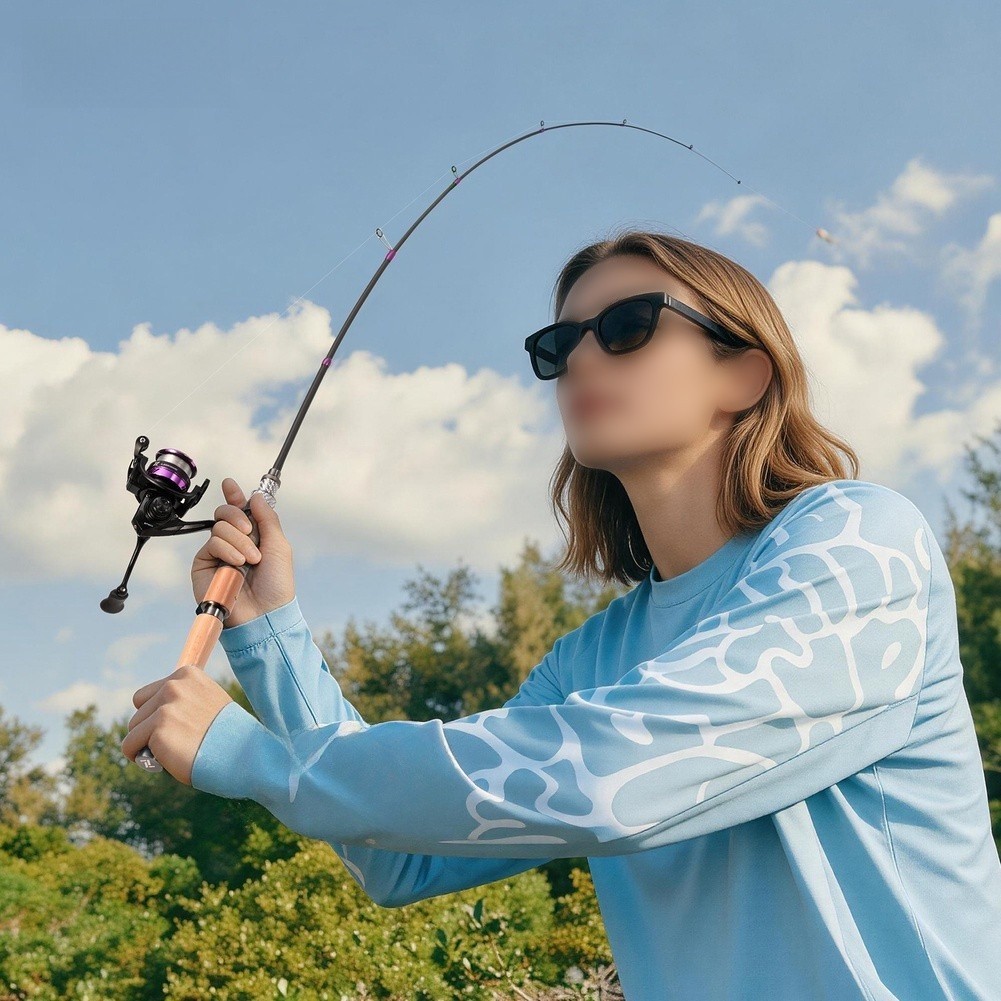 Fishing Rod 1.8M L Action for BFS Titanium Tip Carbon Material Solid Wood Grip