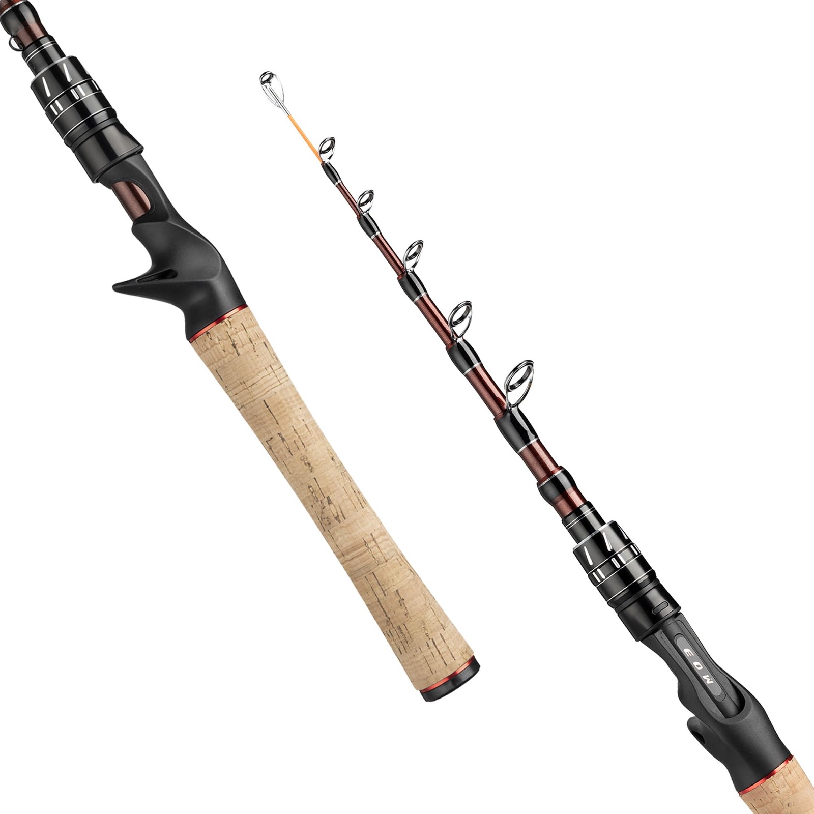 XPEDITE Portable Telescopic Fishing Rods, Spinning & Casting, 24T Carbon Blan…